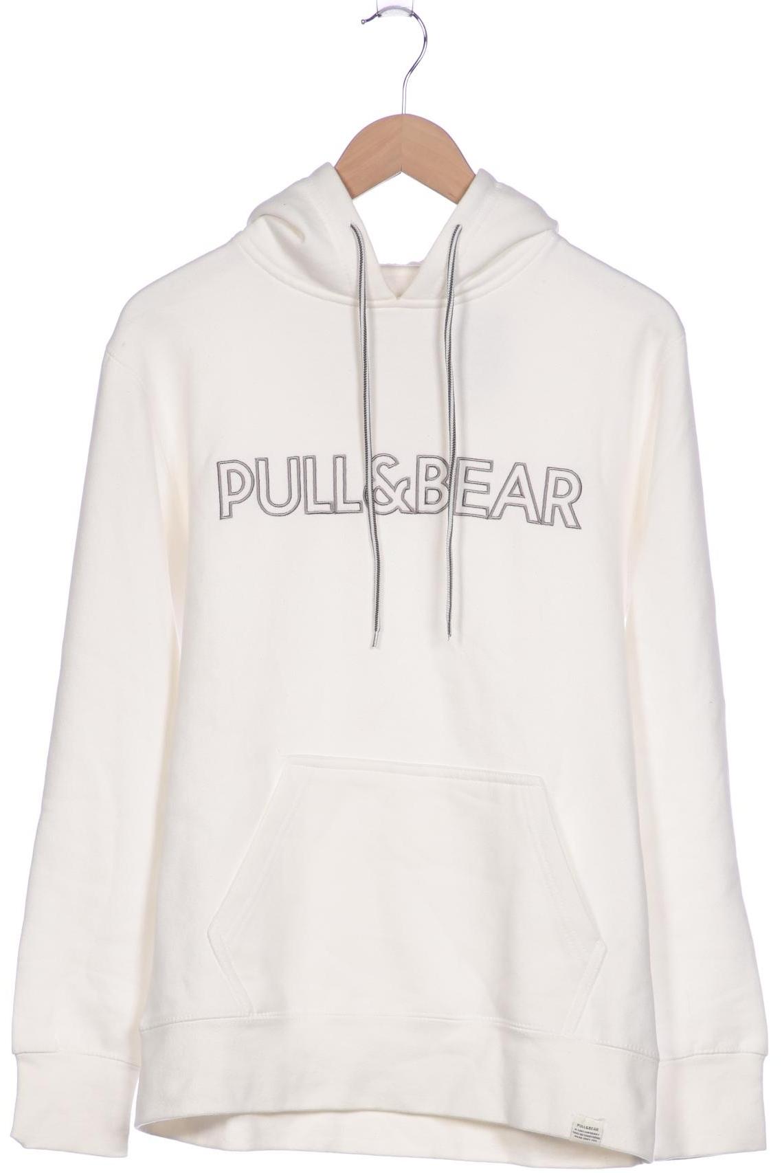 

Pull & Bear Herren Kapuzenpullover, weiß, Gr. 46