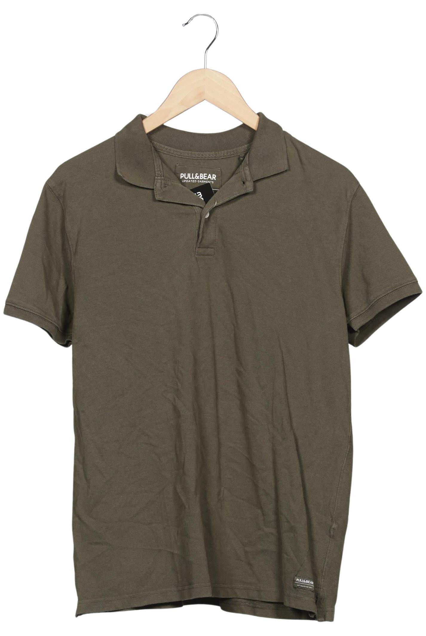 Thumbnail - Pull &amp; Bear Herren Poloshirt, grün, Gr. 52