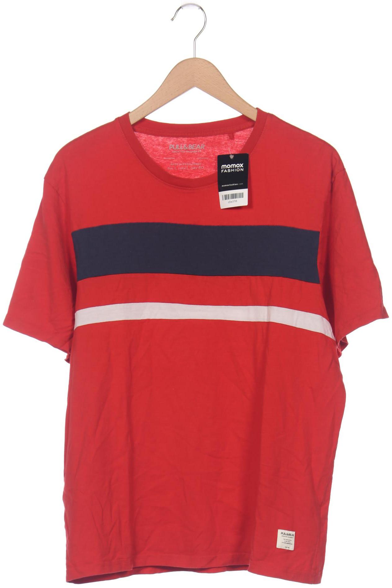 

Pull & Bear Herren T-Shirt, rot, Gr. 52