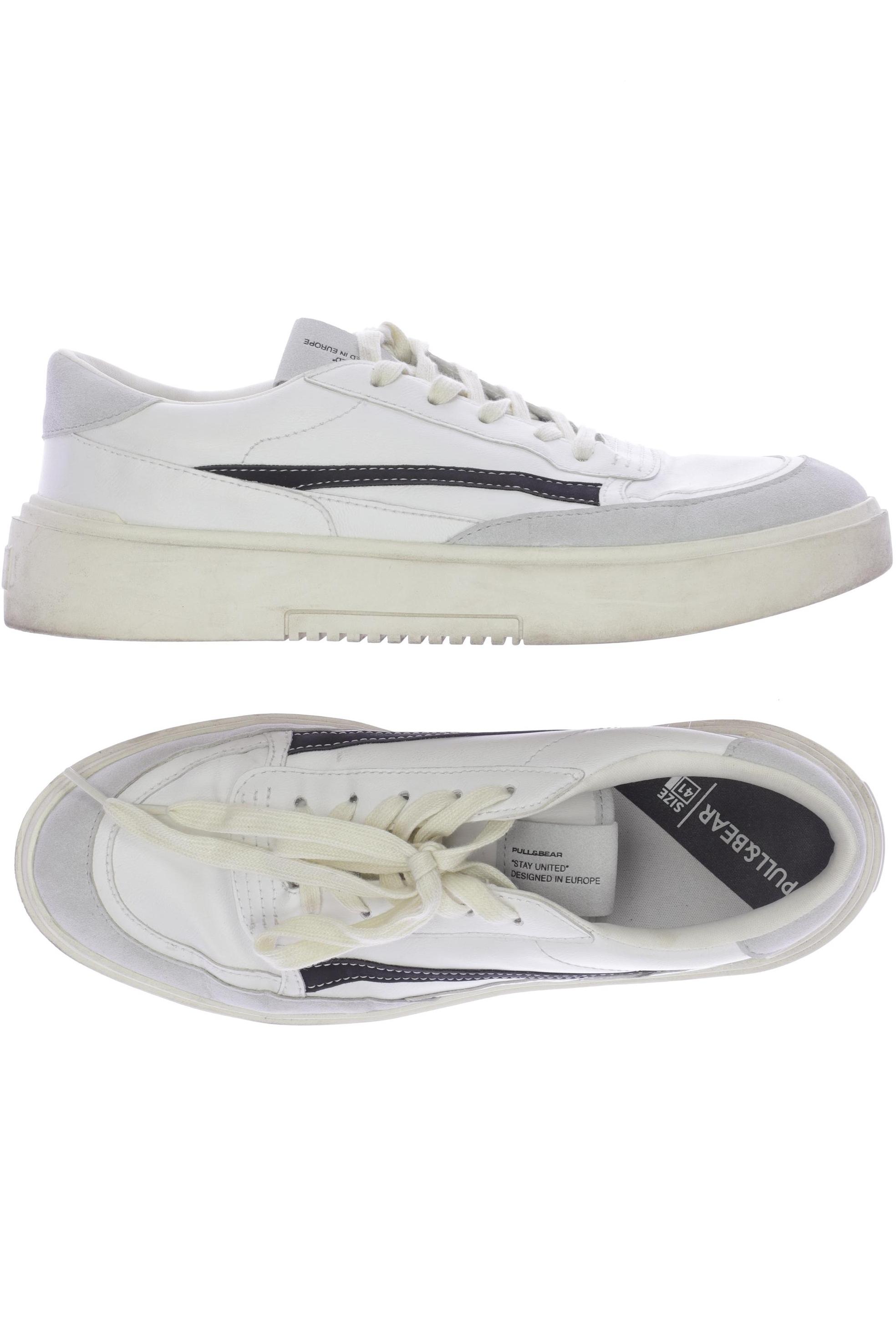 

Pull & Bear Herren Sneakers, weiß, Gr. 41