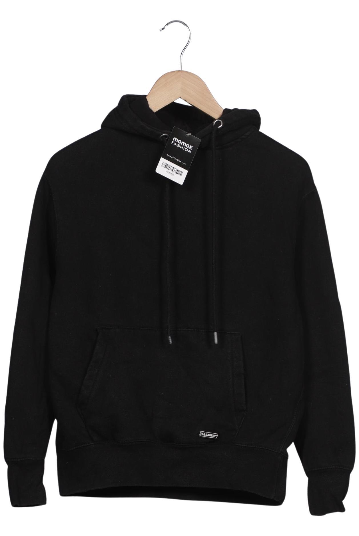 

Pull & Bear Herren Kapuzenpullover, schwarz, Gr. 42