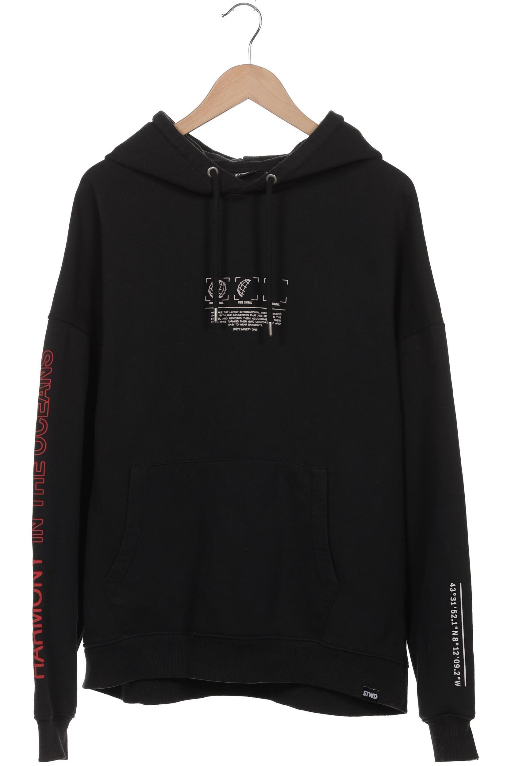 

Pull & Bear Herren Kapuzenpullover, schwarz, Gr. 52