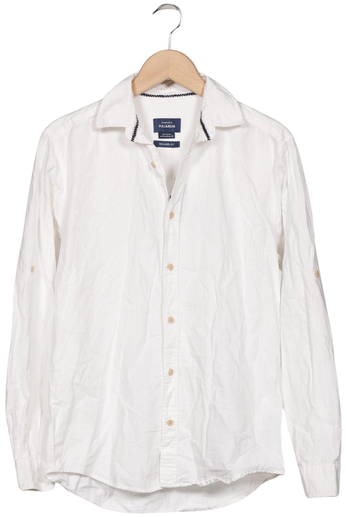 

Pull & Bear Herren Hemd, weiß, Gr. 46