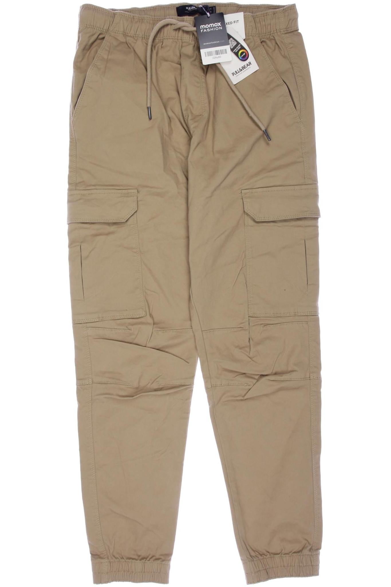 

Pull & Bear Herren Stoffhose, beige, Gr. 0