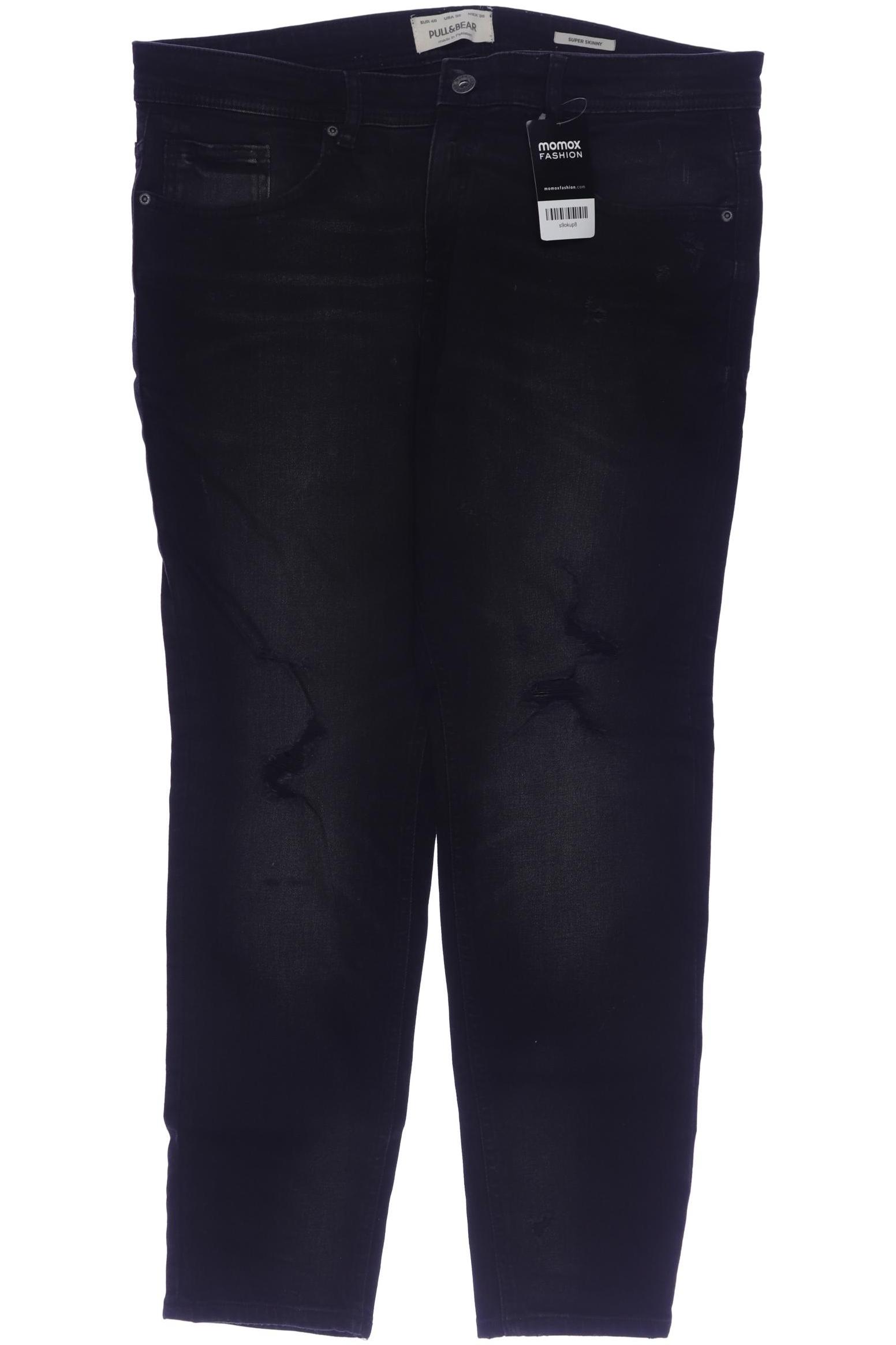 

Pull & Bear Herren Stoffhose, schwarz, Gr. 36