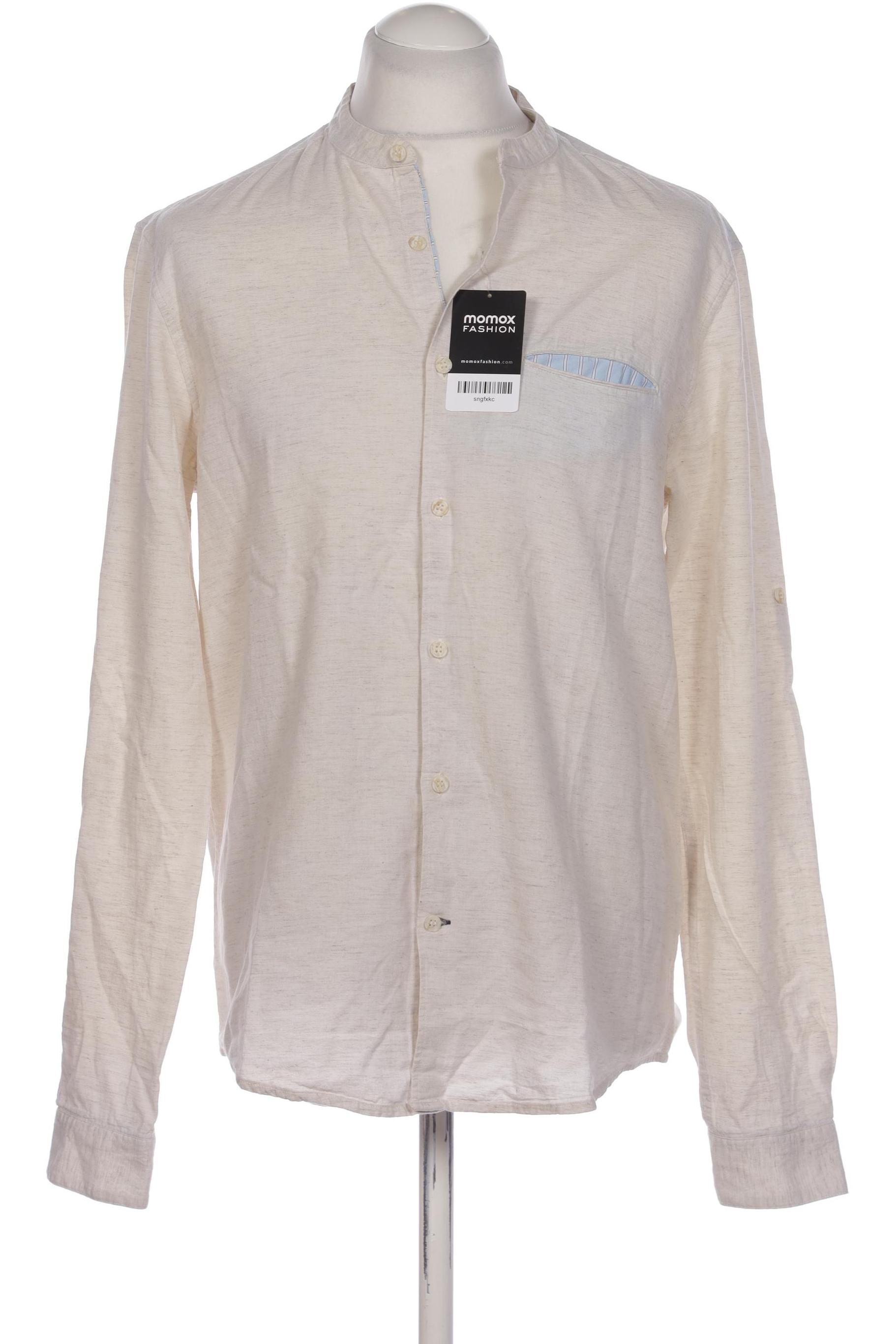 

Pull & Bear Herren Hemd, cremeweiß, Gr. 52