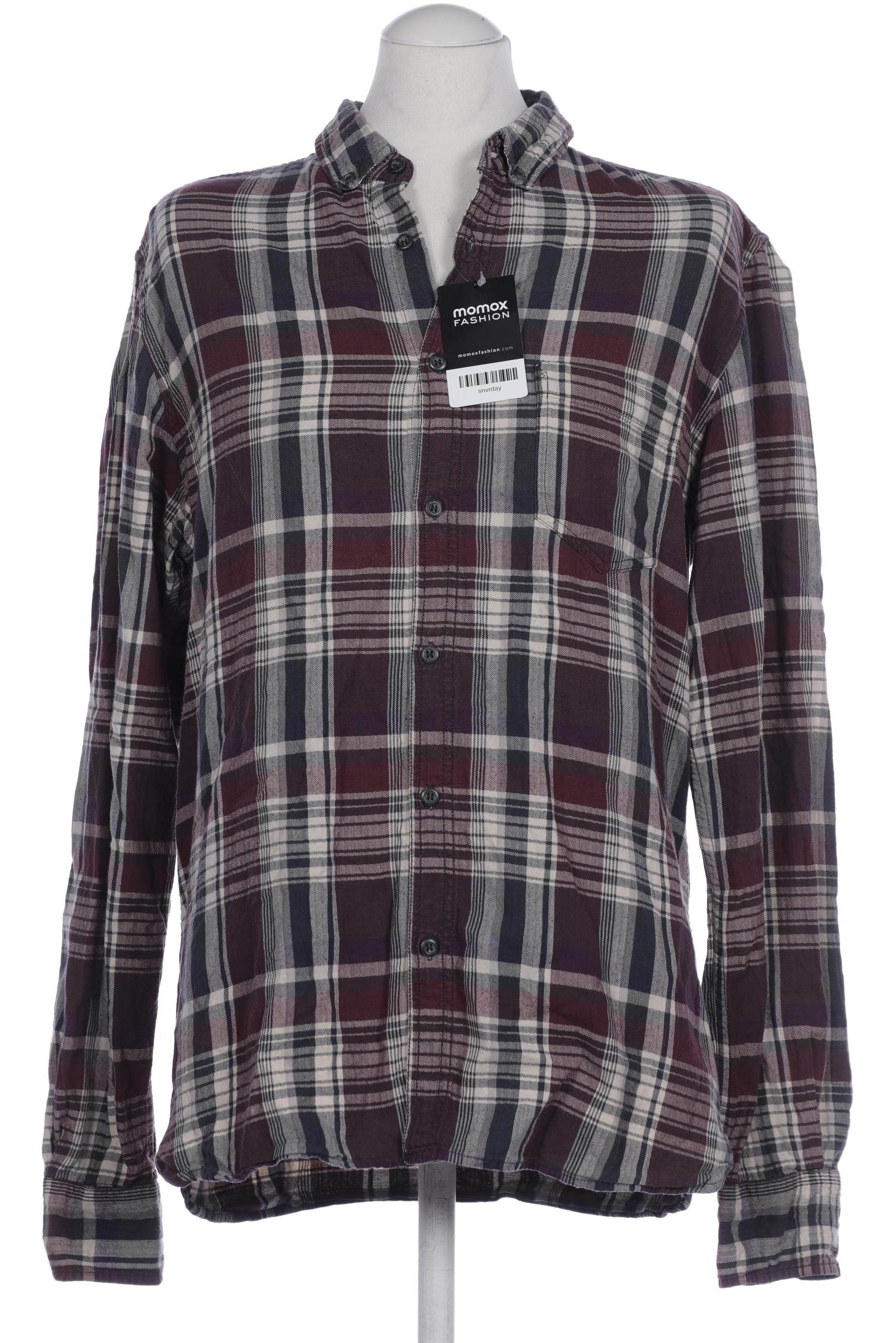 

Pull & Bear Herren Hemd, bordeaux, Gr. 54