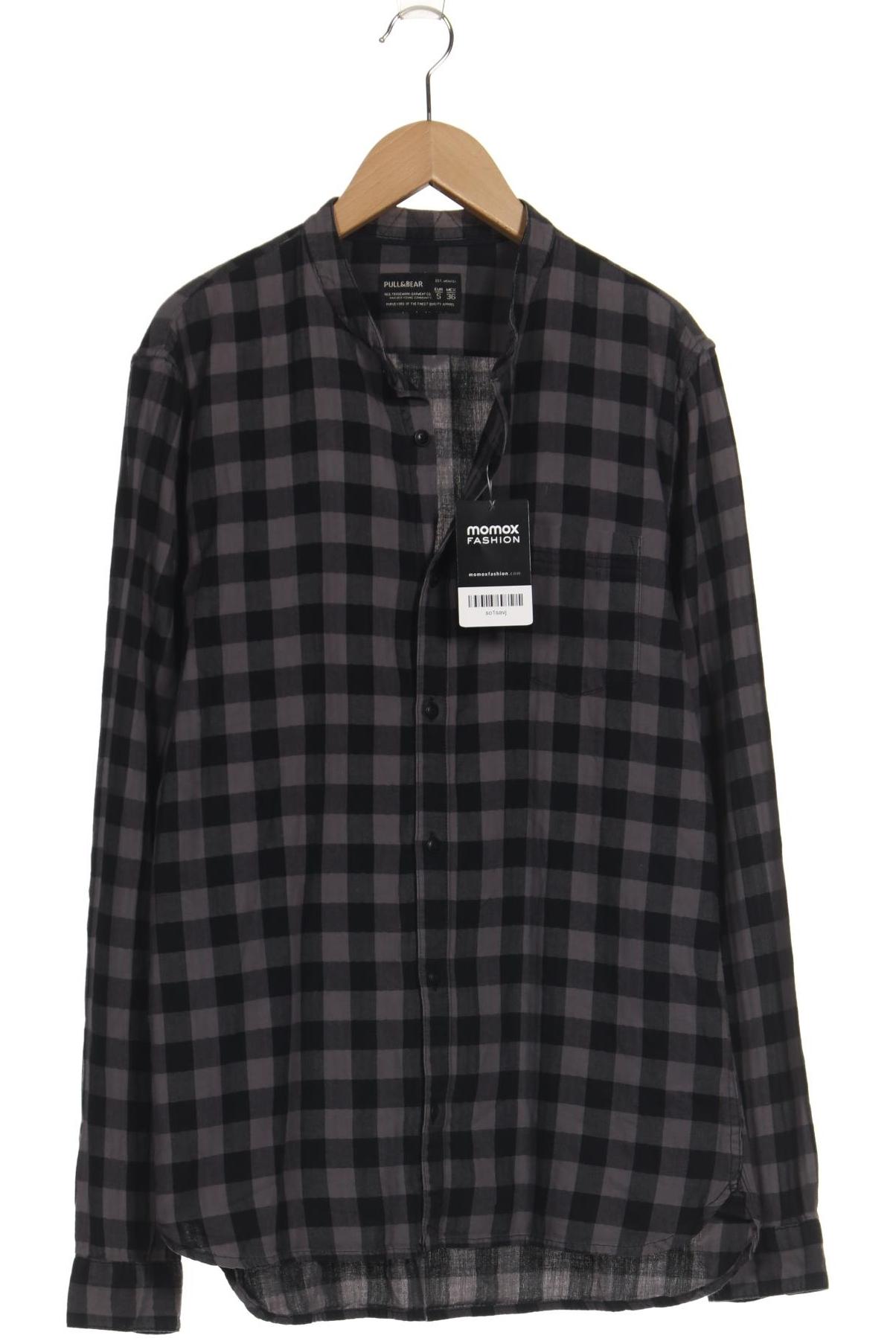 Thumbnail - Pull &amp; Bear Herren Hemd, grau, Gr. 46