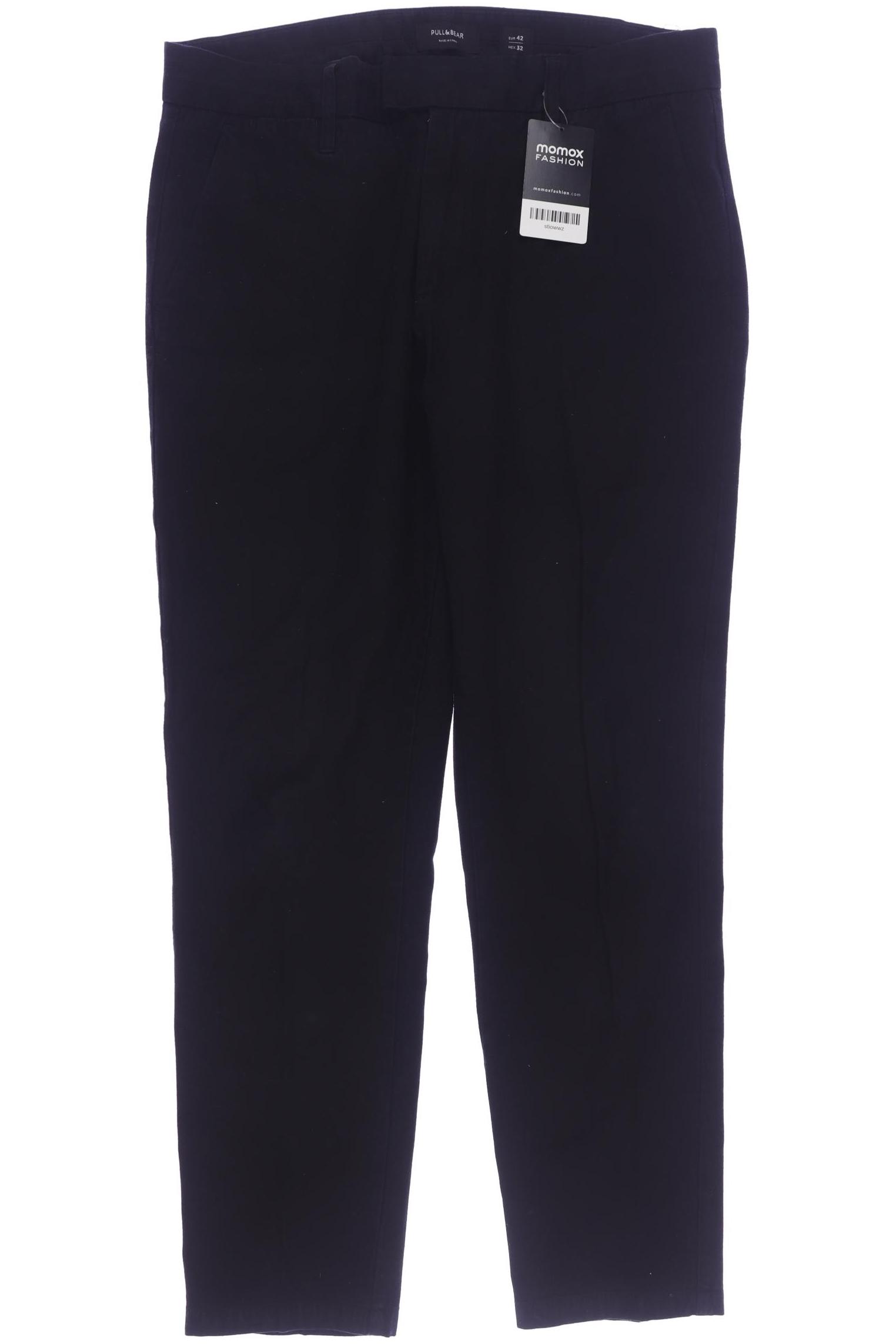 

Pull & Bear Herren Stoffhose, schwarz, Gr. 32