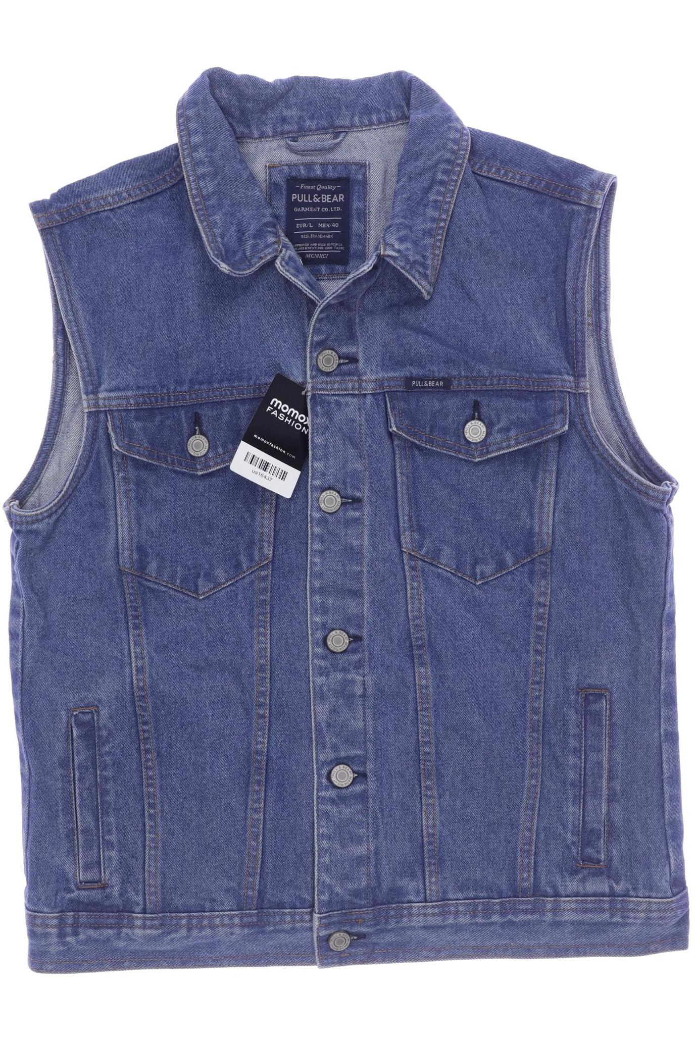 

Pull & Bear Herren Weste, blau, Gr. 52