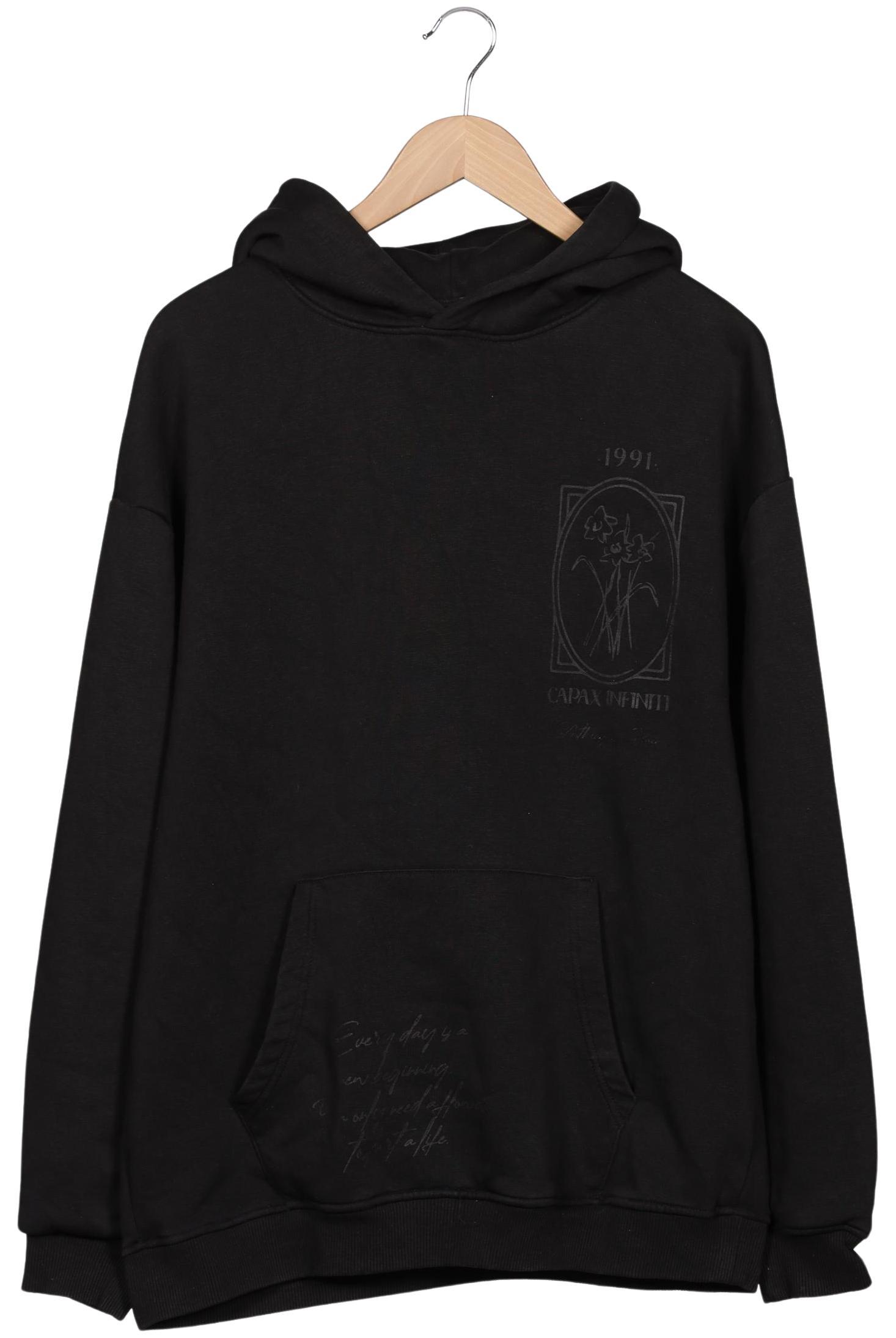 

Pull & Bear Herren Kapuzenpullover, schwarz, Gr. 52