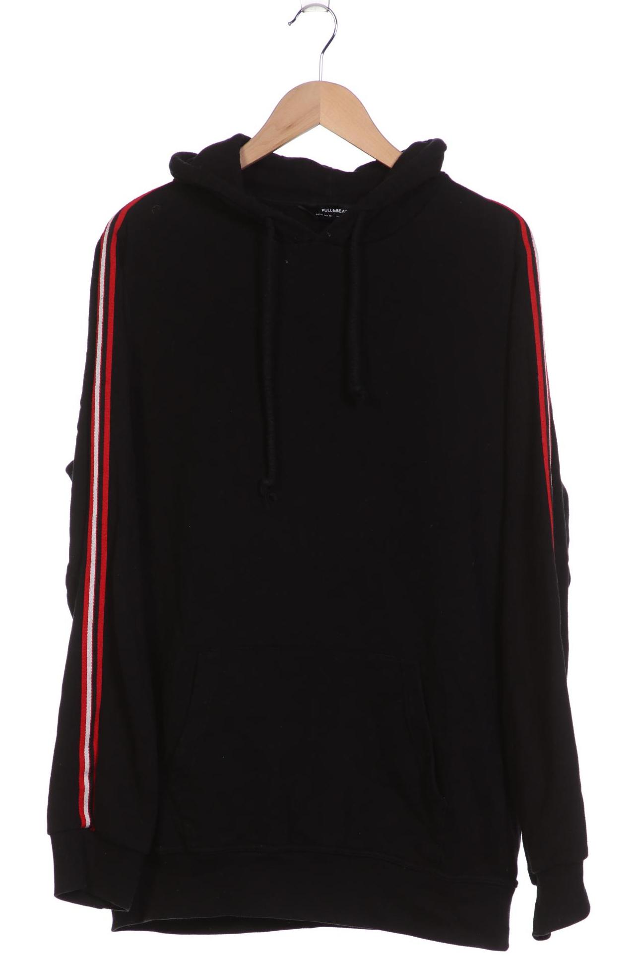 

Pull & Bear Herren Kapuzenpullover, schwarz, Gr. 54