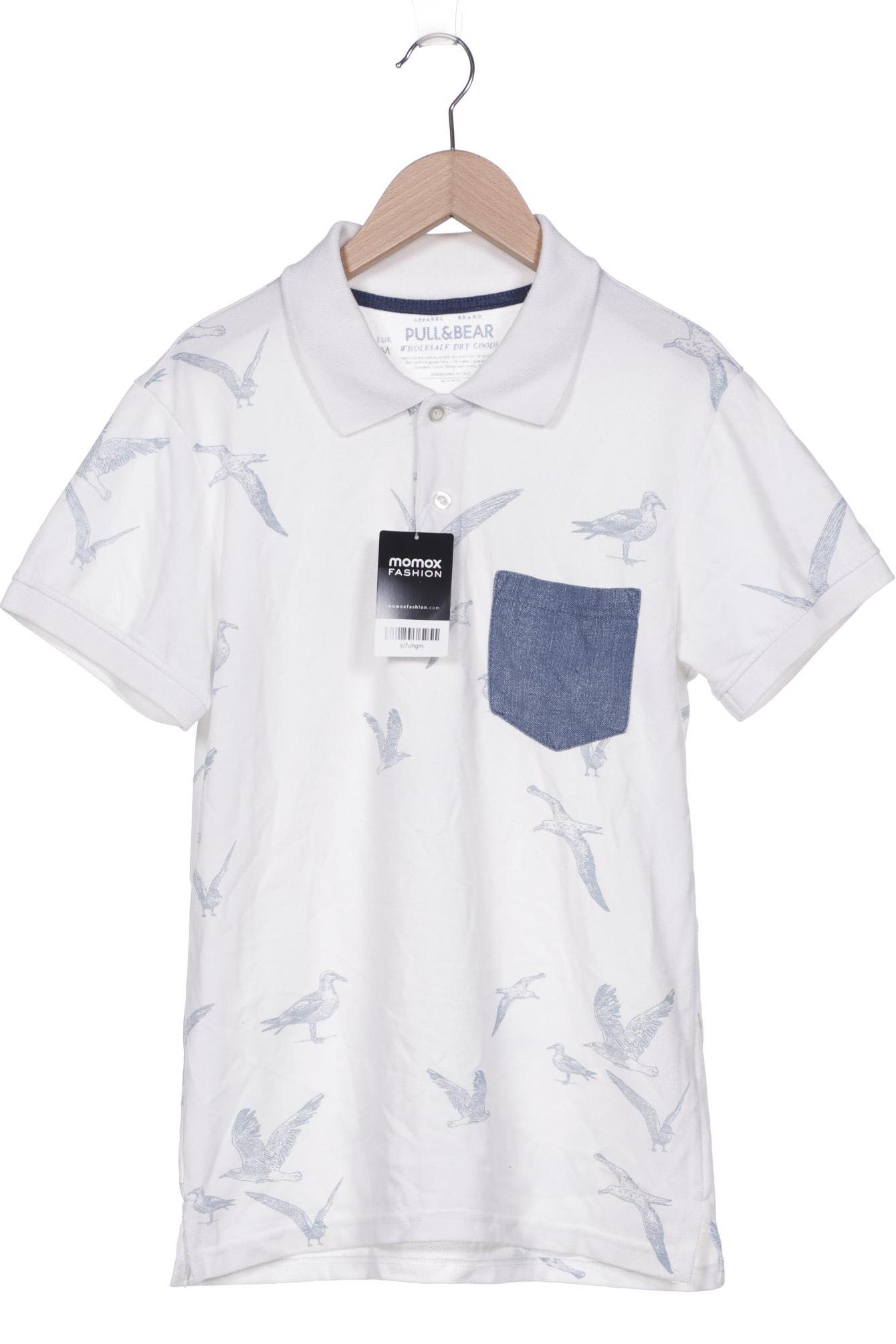 

Pull & Bear Herren Poloshirt, weiß, Gr. 48