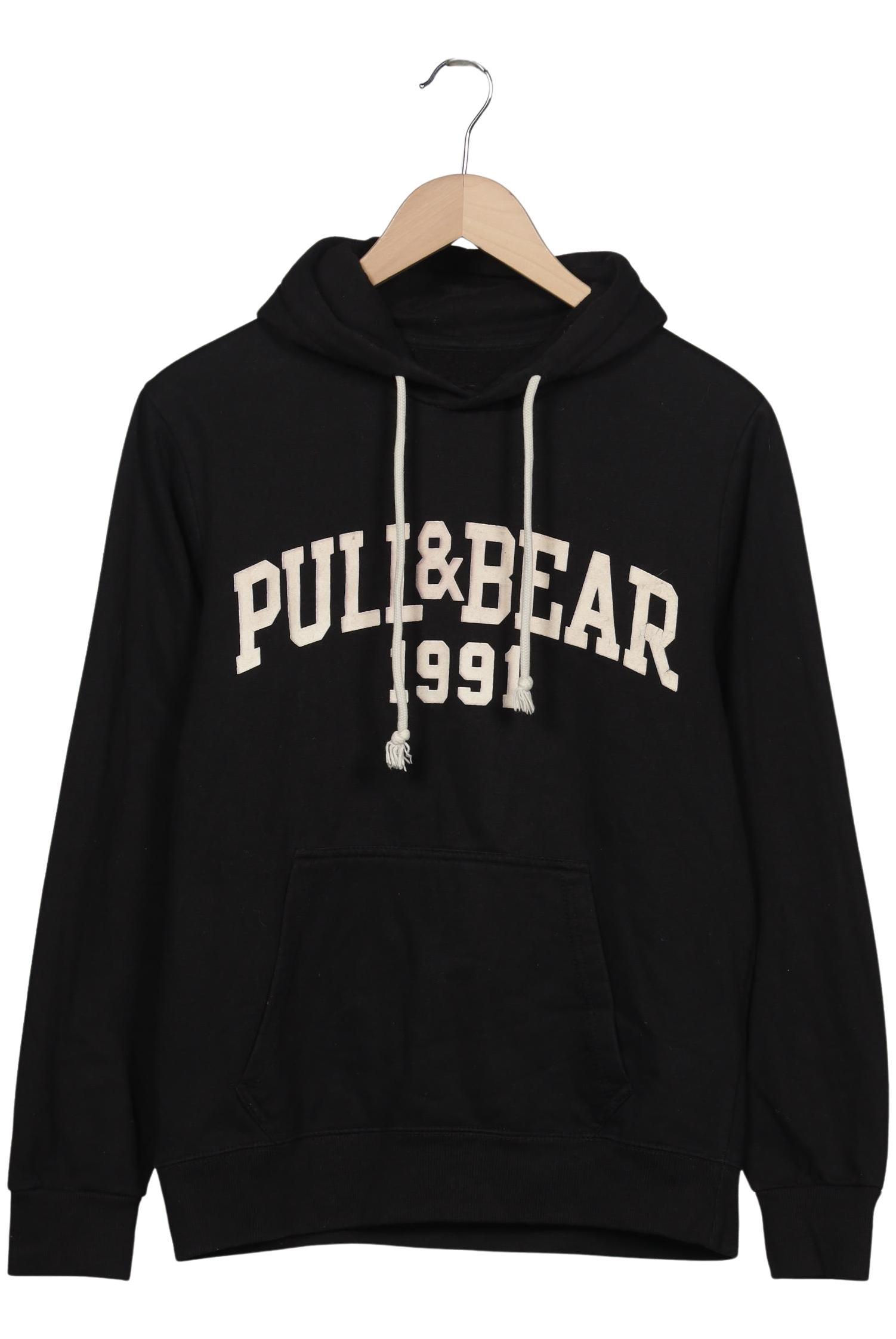 

Pull & Bear Herren Kapuzenpullover, schwarz, Gr. 48