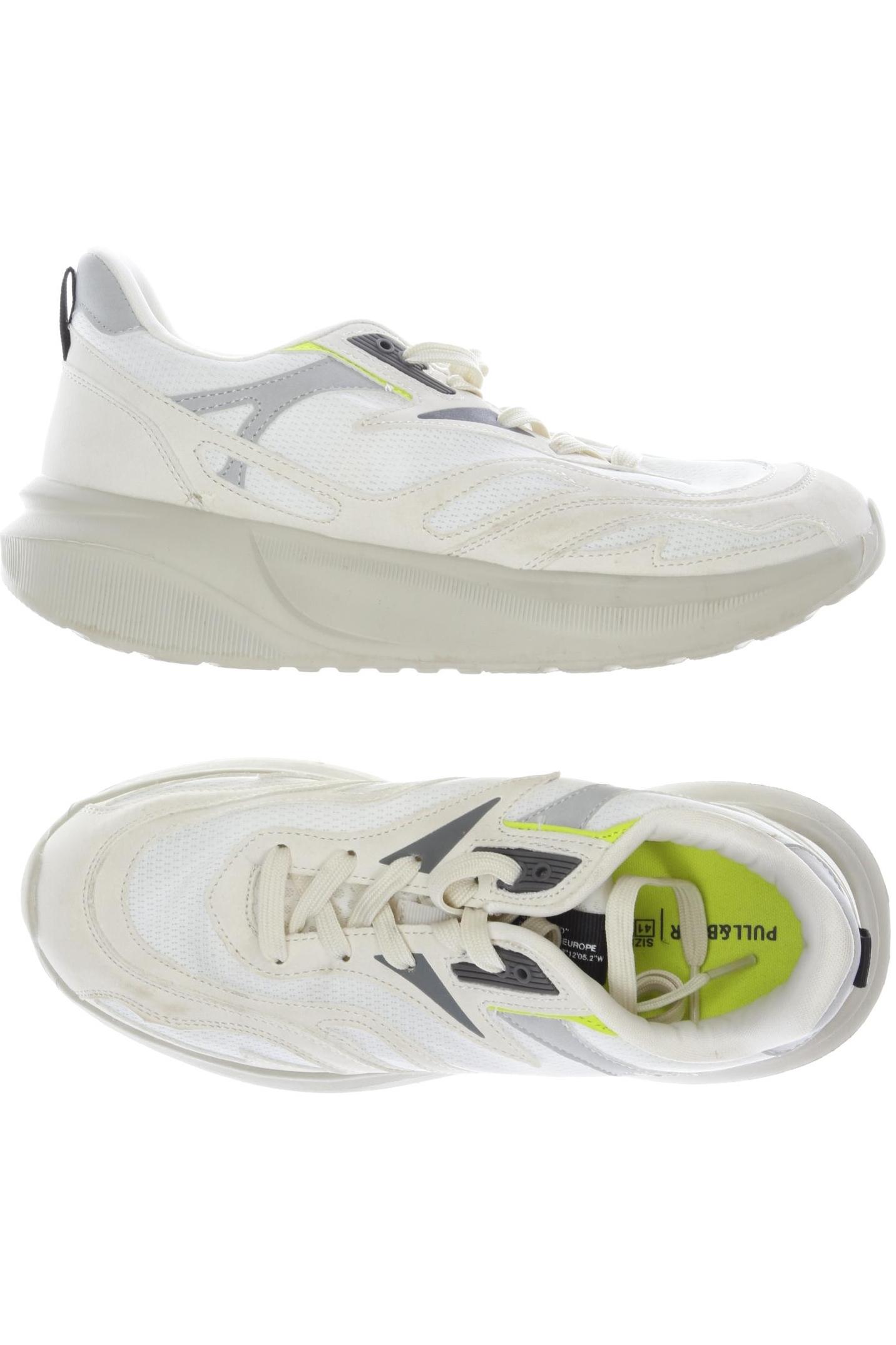 

Pull & Bear Herren Sneakers, weiß, Gr. 41