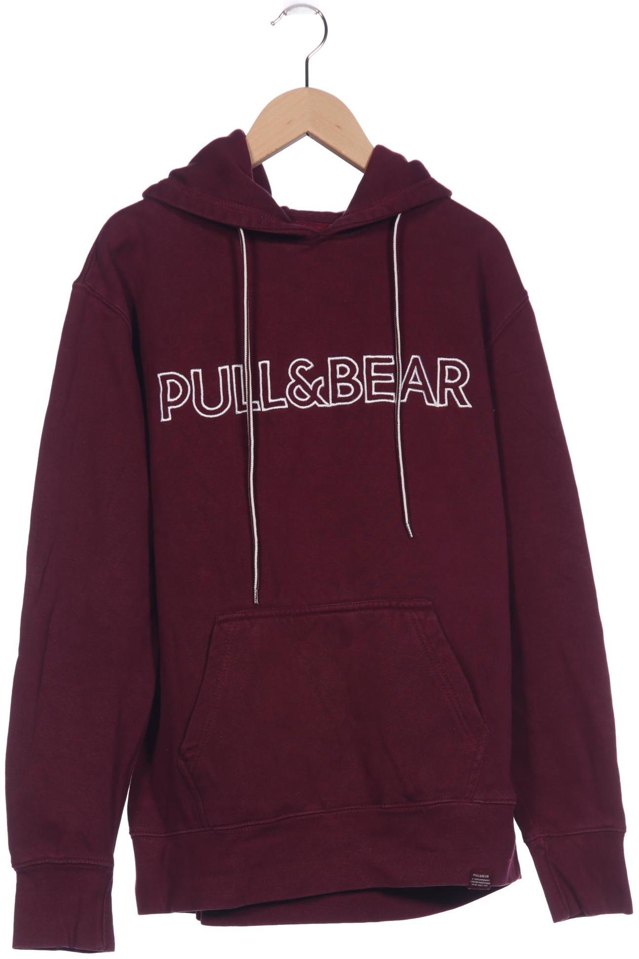 

Pull & Bear Herren Kapuzenpullover, bordeaux, Gr. 46