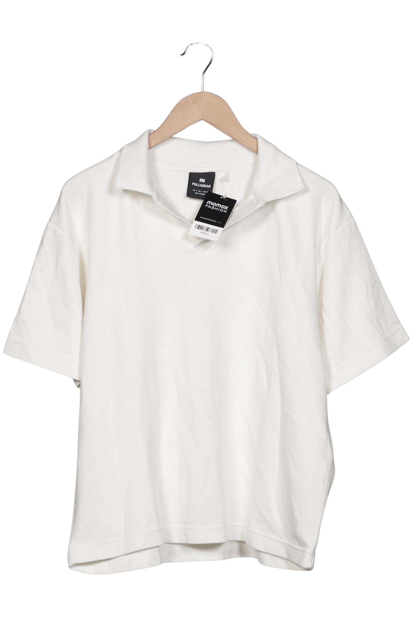 

Pull & Bear Herren Poloshirt, weiß, Gr. 52