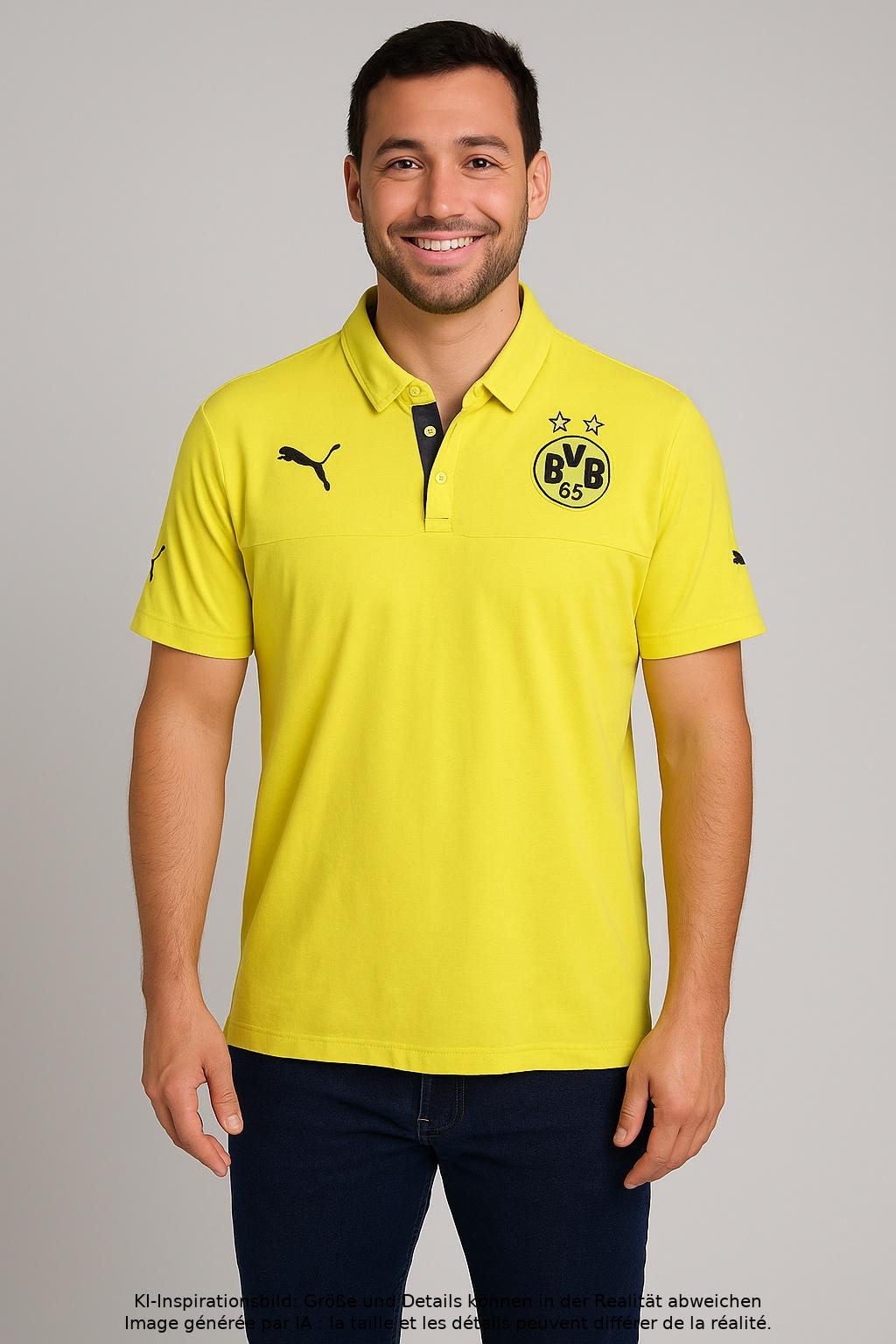 Thumbnail - Puma Herren Poloshirt, neon, Gr. 48