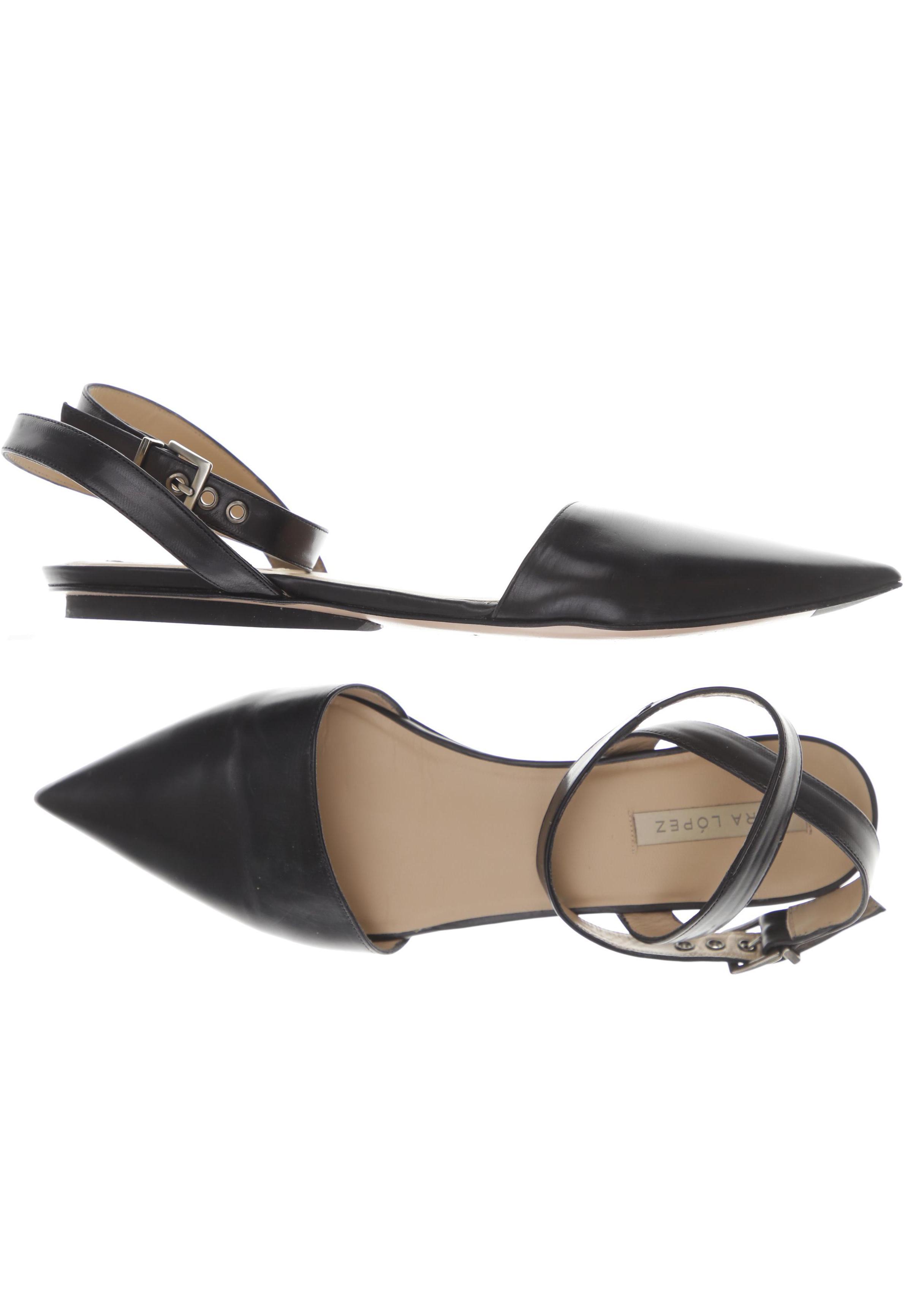 

Pura Lopez Damen Sandale, schwarz, Gr. 38.5