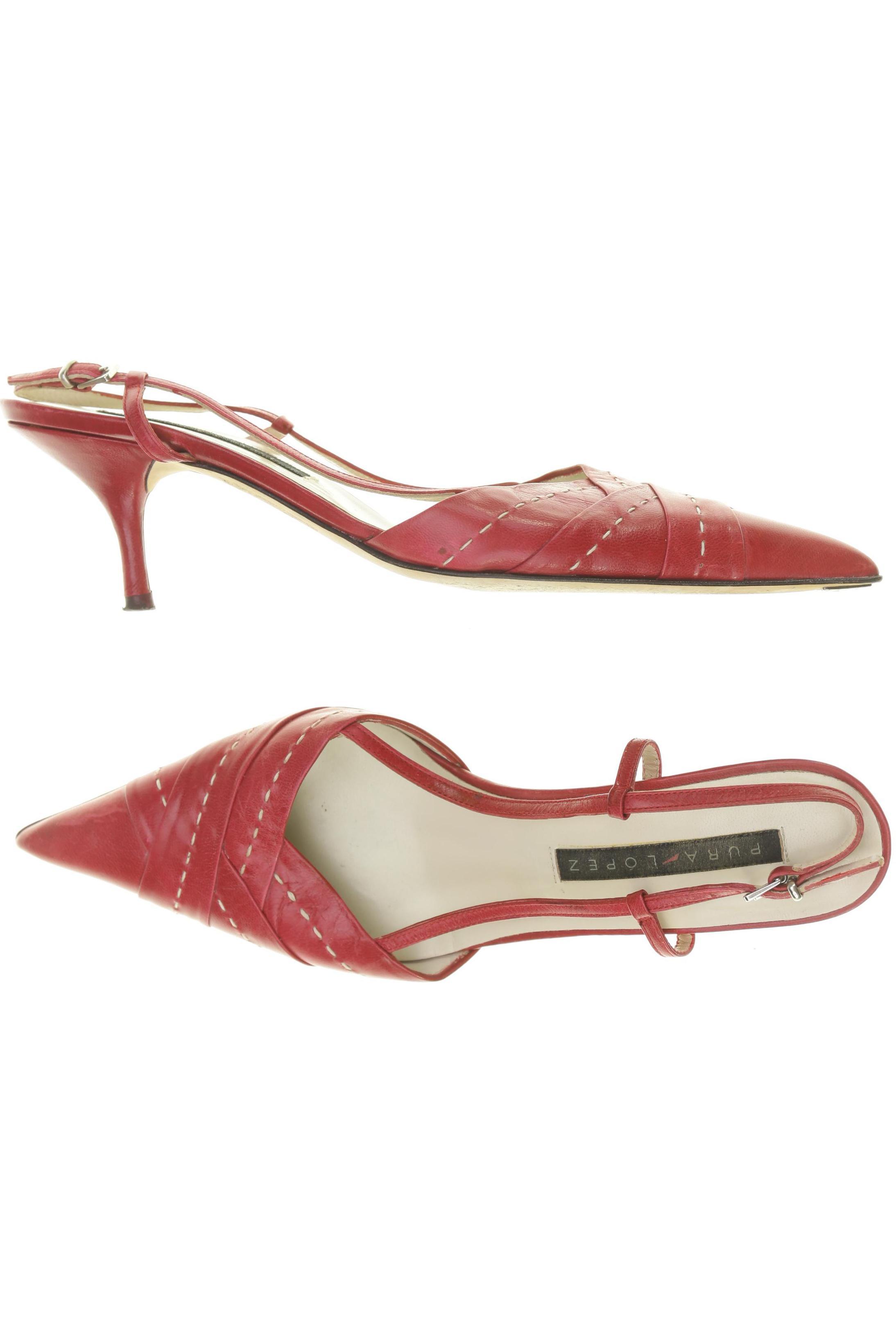 

Pura Lopez Damen Sandale, rot, Gr. 39.5