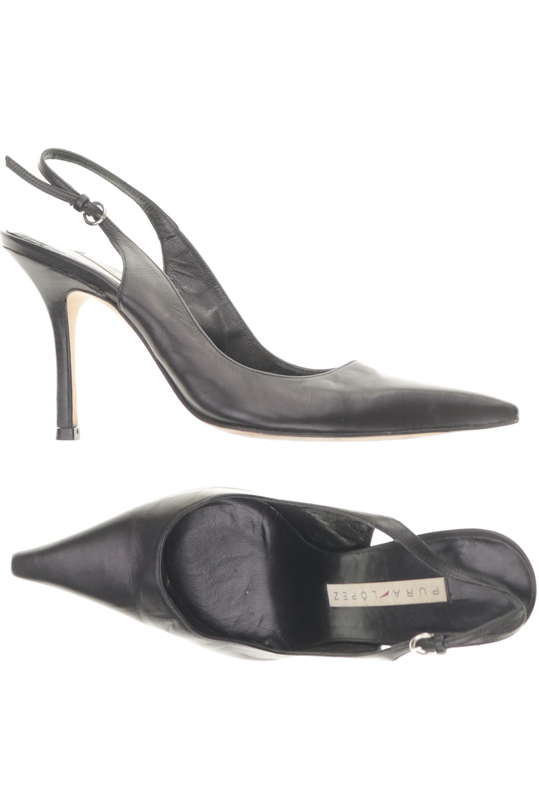 

Pura Lopez Damen Sandale, schwarz, Gr. 37.5