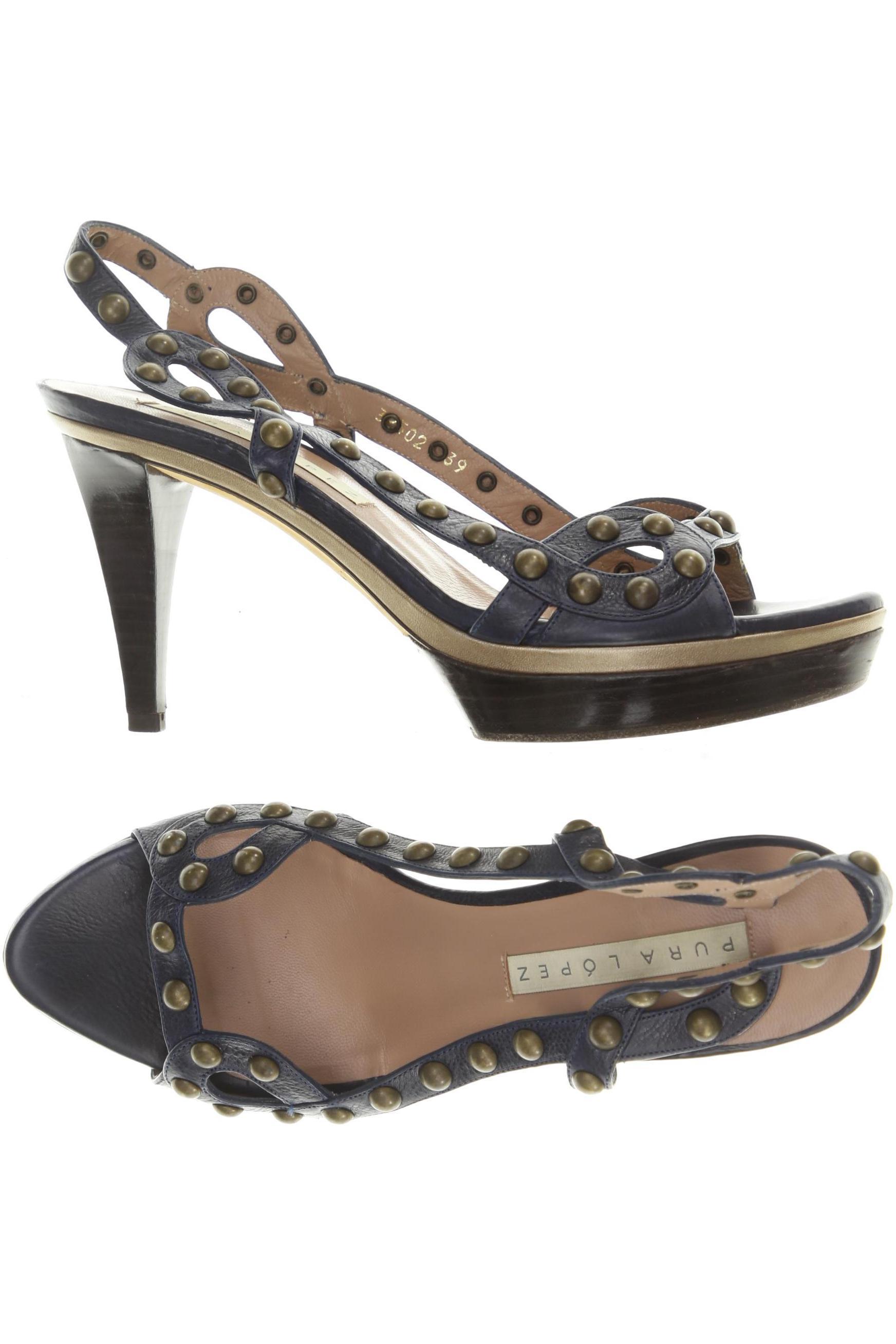 

Pura Lopez Damen Sandale, blau, Gr. 39