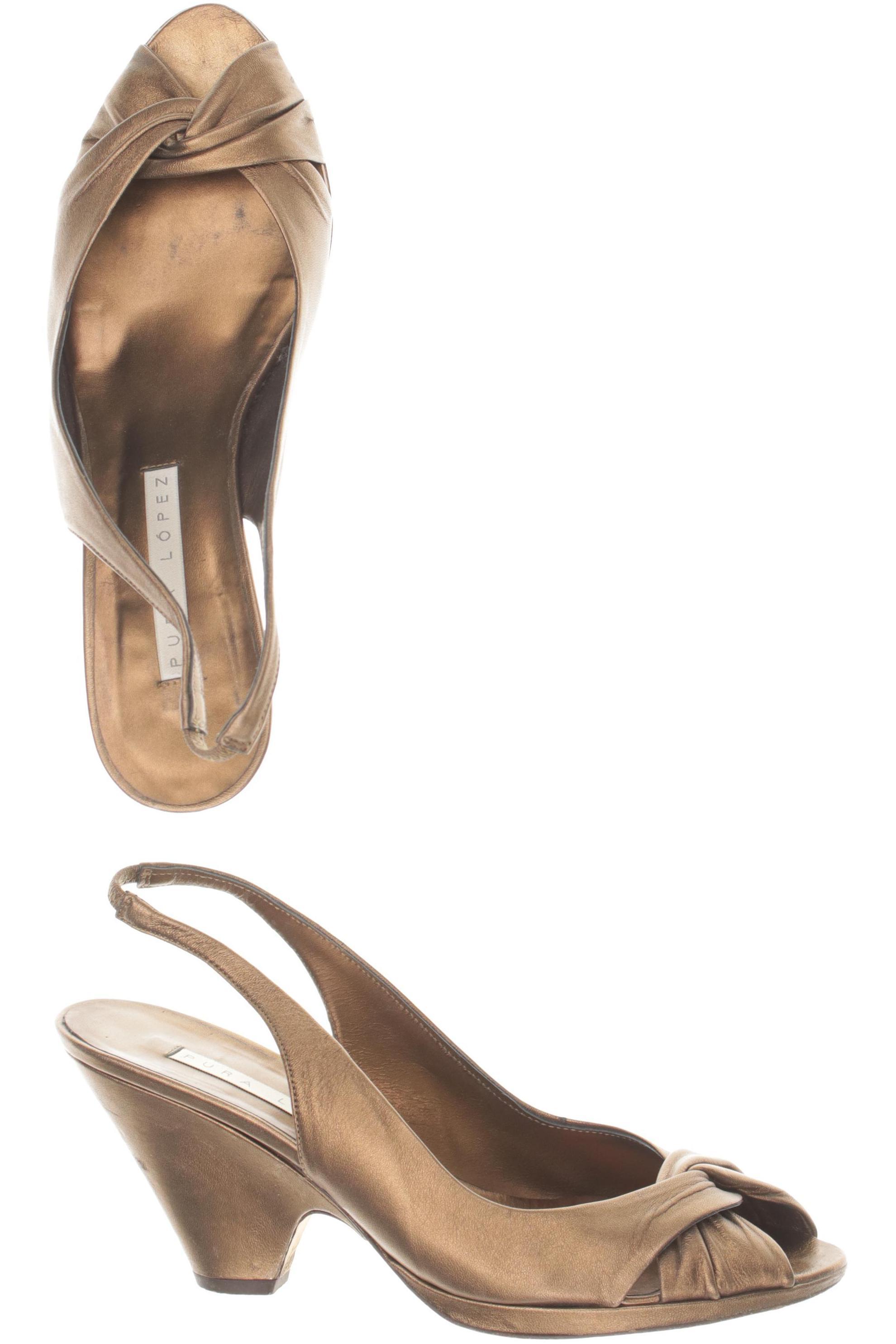 

Pura Lopez Damen Sandale, braun, Gr. 40