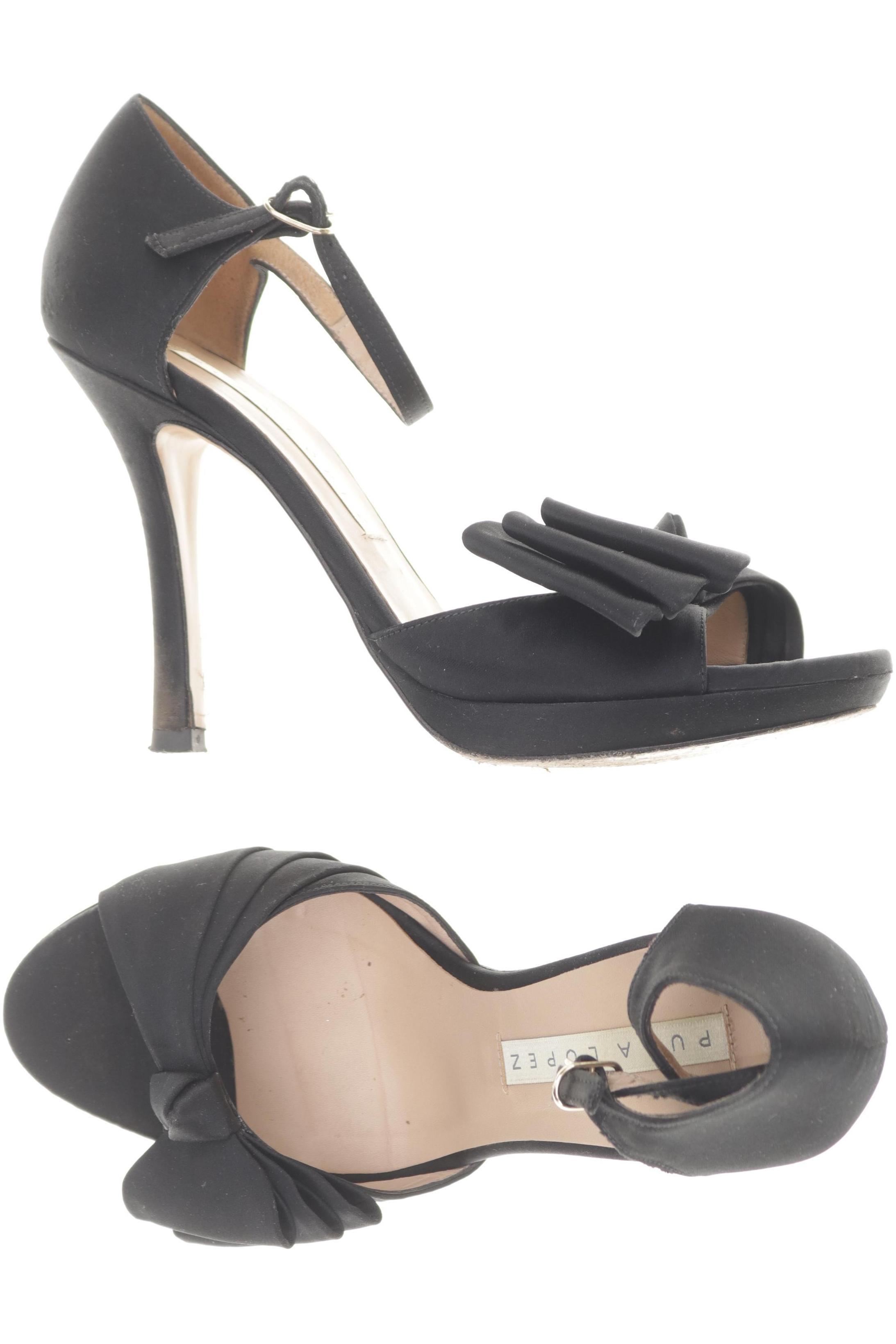 

Pura Lopez Damen Sandale, schwarz, Gr. 37