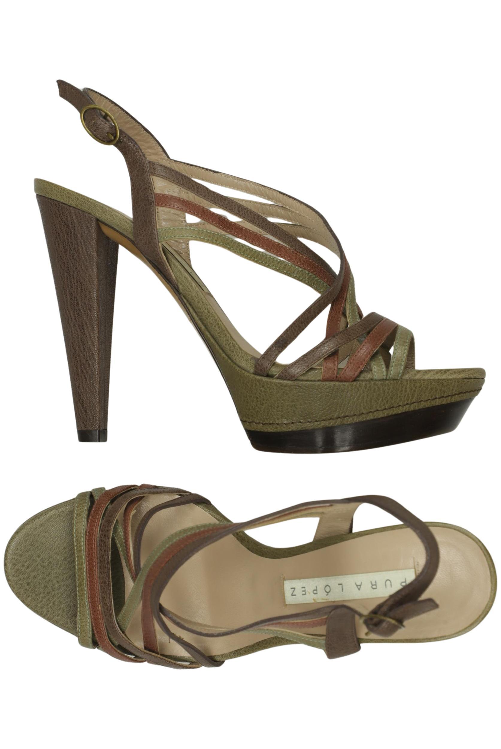 

Pura Lopez Damen Sandale, braun, Gr. 38