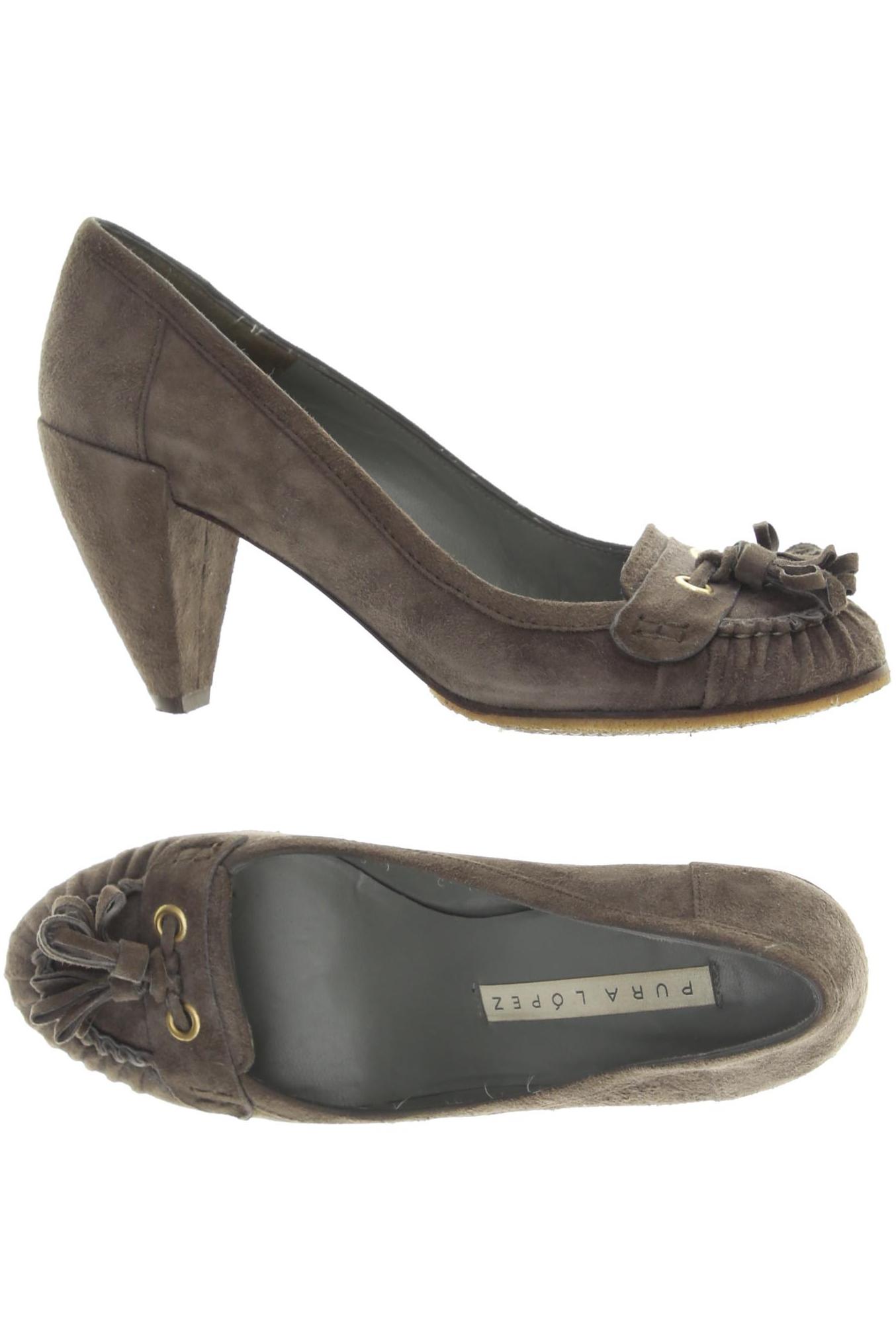 

Pura Lopez Damen Pumps, braun, Gr. 38.5