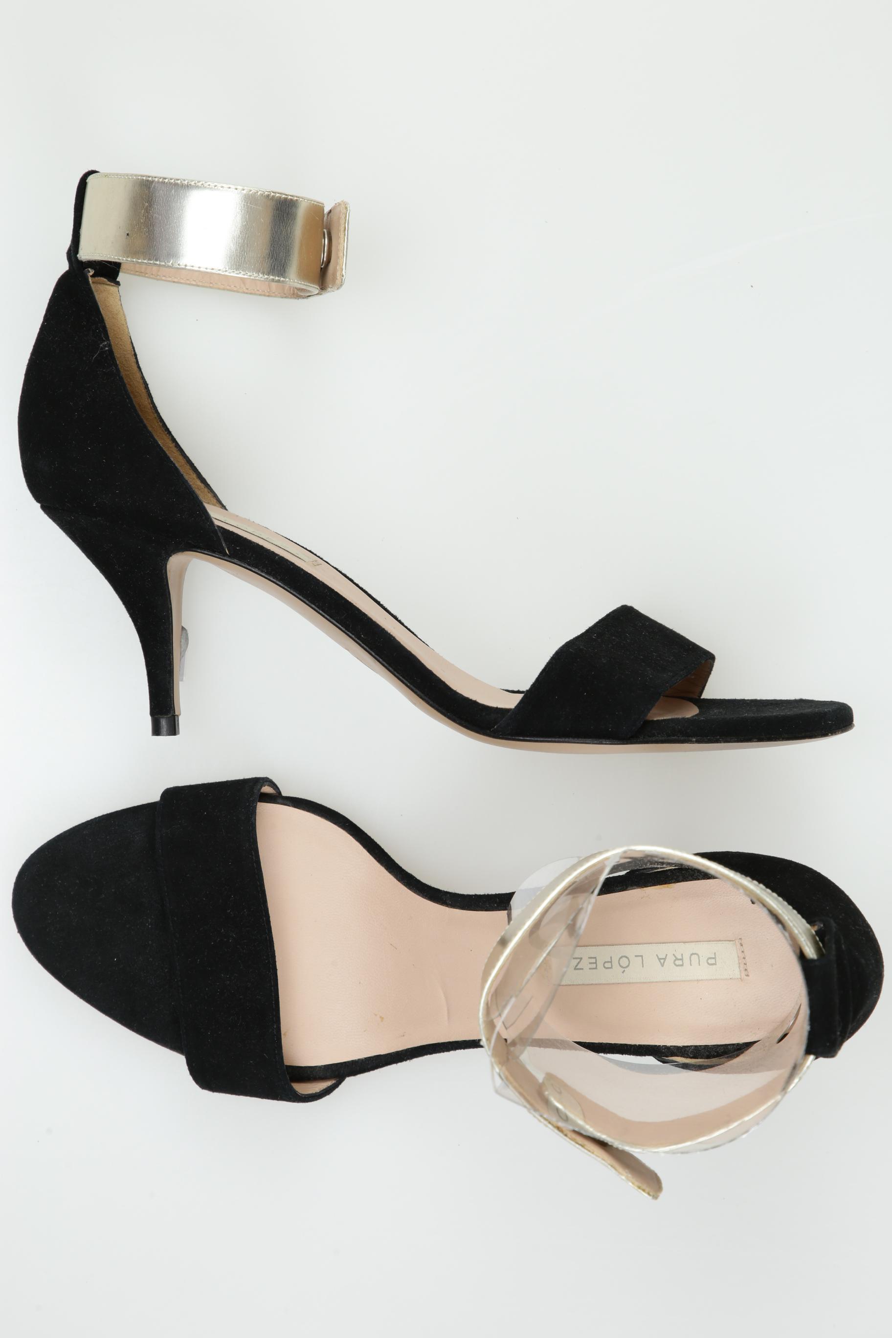 

Pura Lopez Damen Sandale, schwarz, Gr. 39