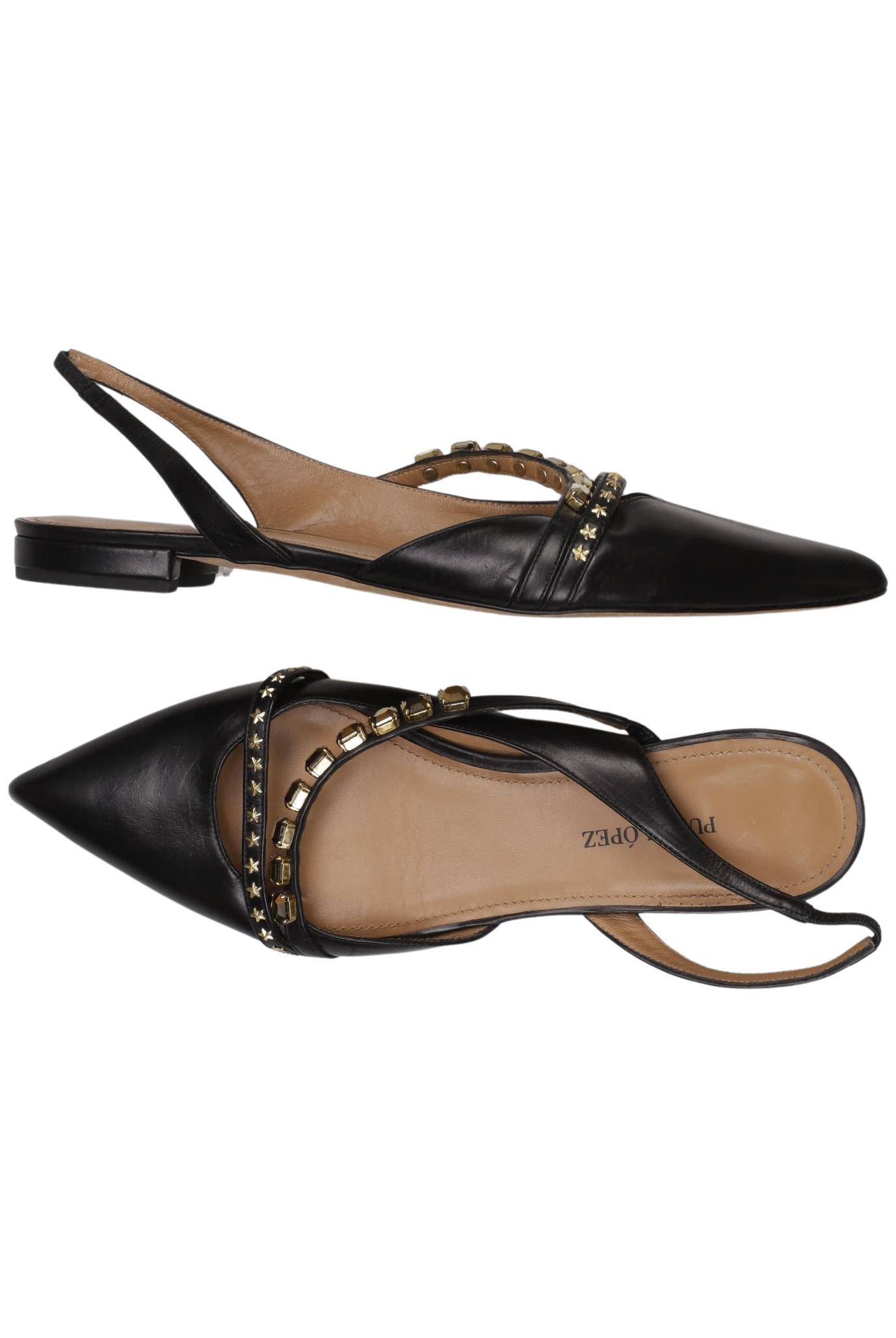 

Pura Lopez Damen Sandale, schwarz, Gr. 39