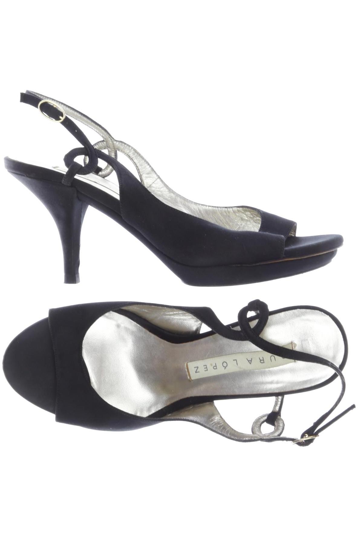 

Pura Lopez Damen Sandale, schwarz, Gr. 35