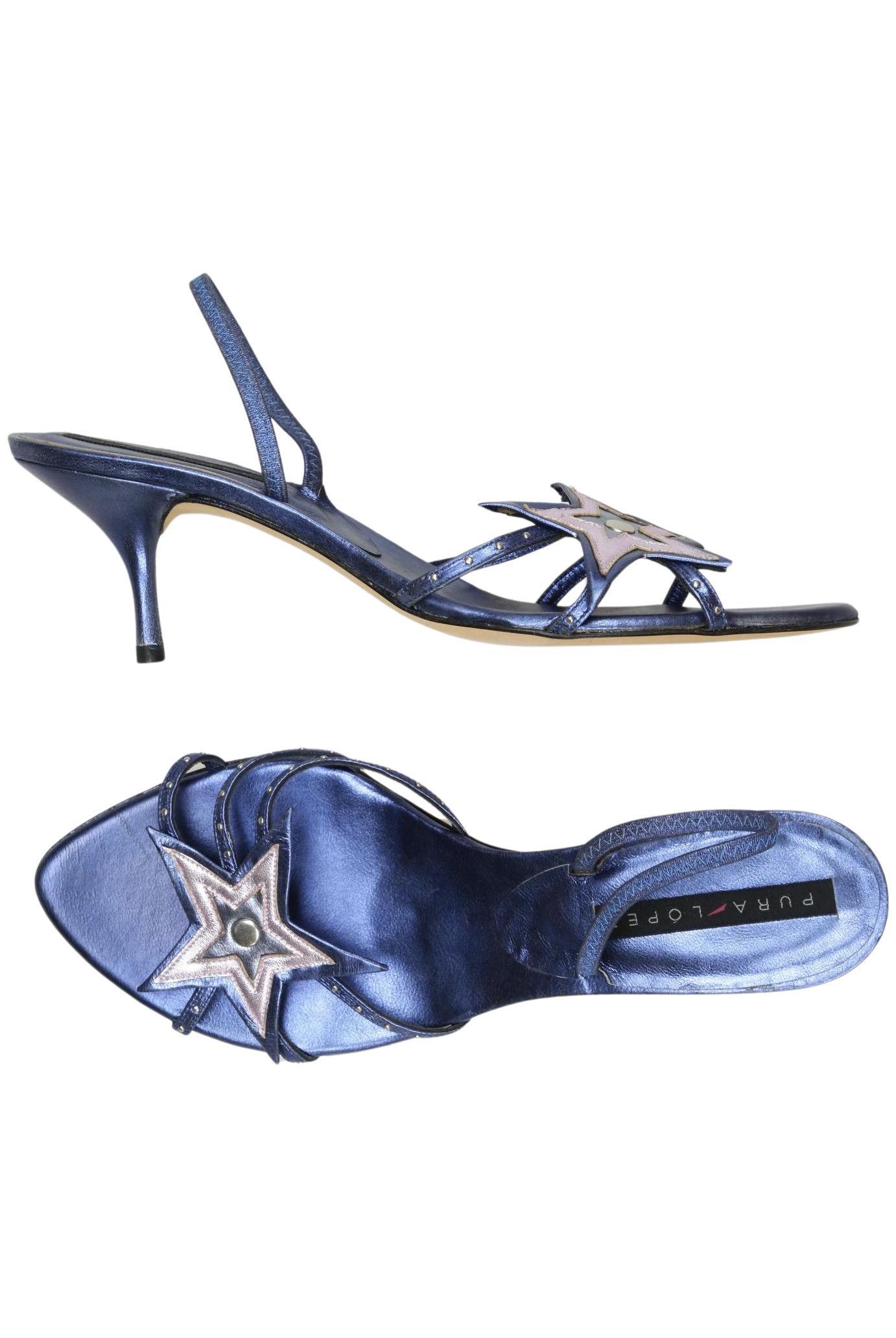 Thumbnail - Pura Lopez Damen Sandale, marineblau, Gr. 41