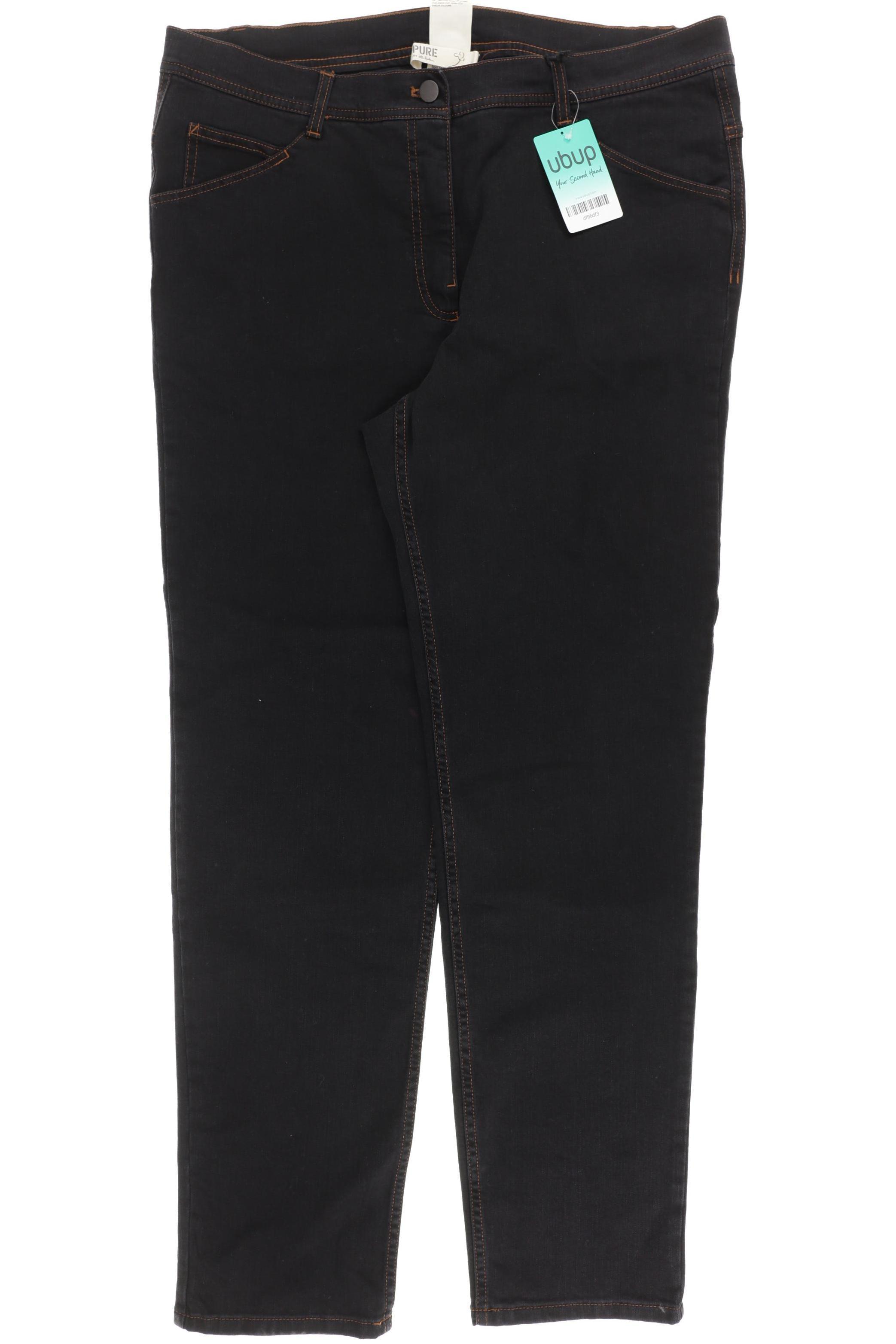

Pure by Ulla Popken Damen Jeans, schwarz, Gr. 46