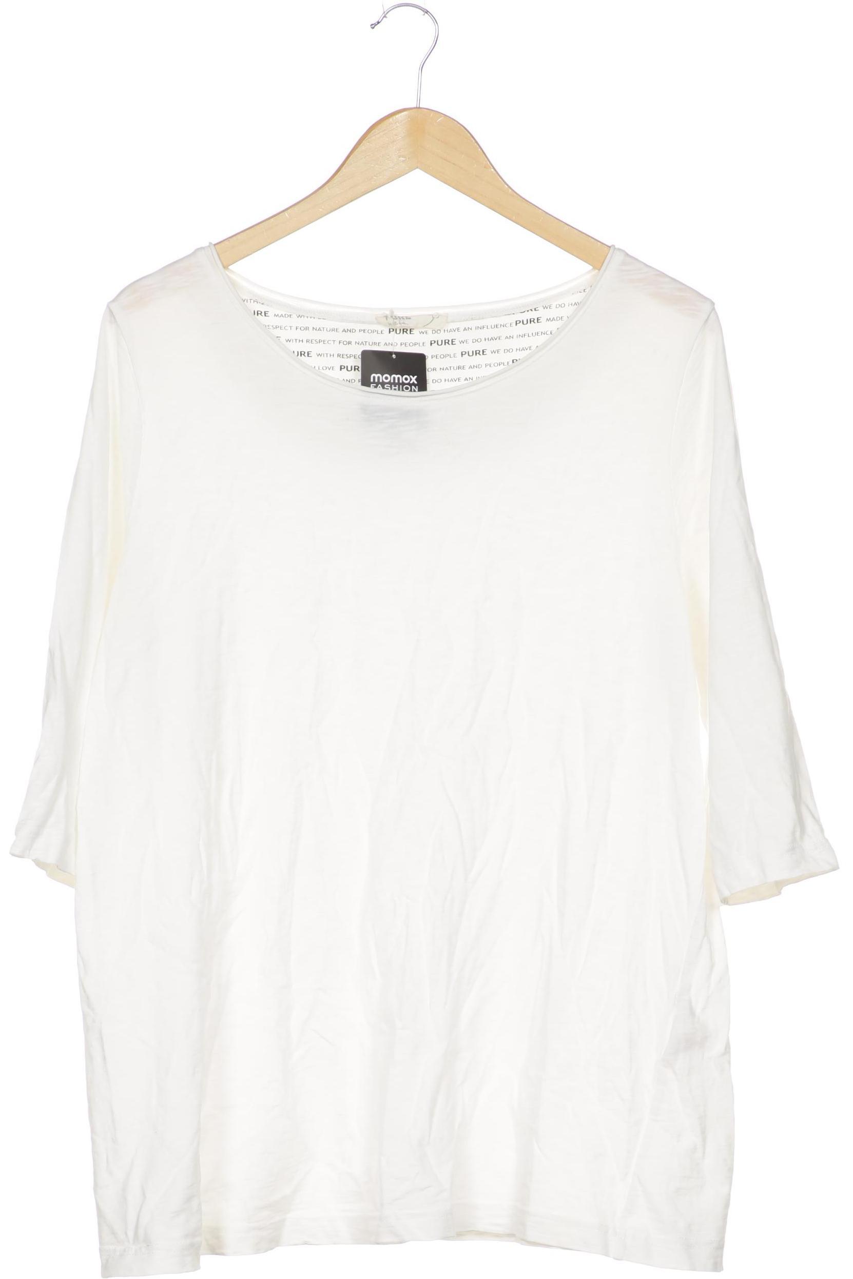 

Pure by Ulla Popken Damen Langarmshirt, weiß, Gr. 46