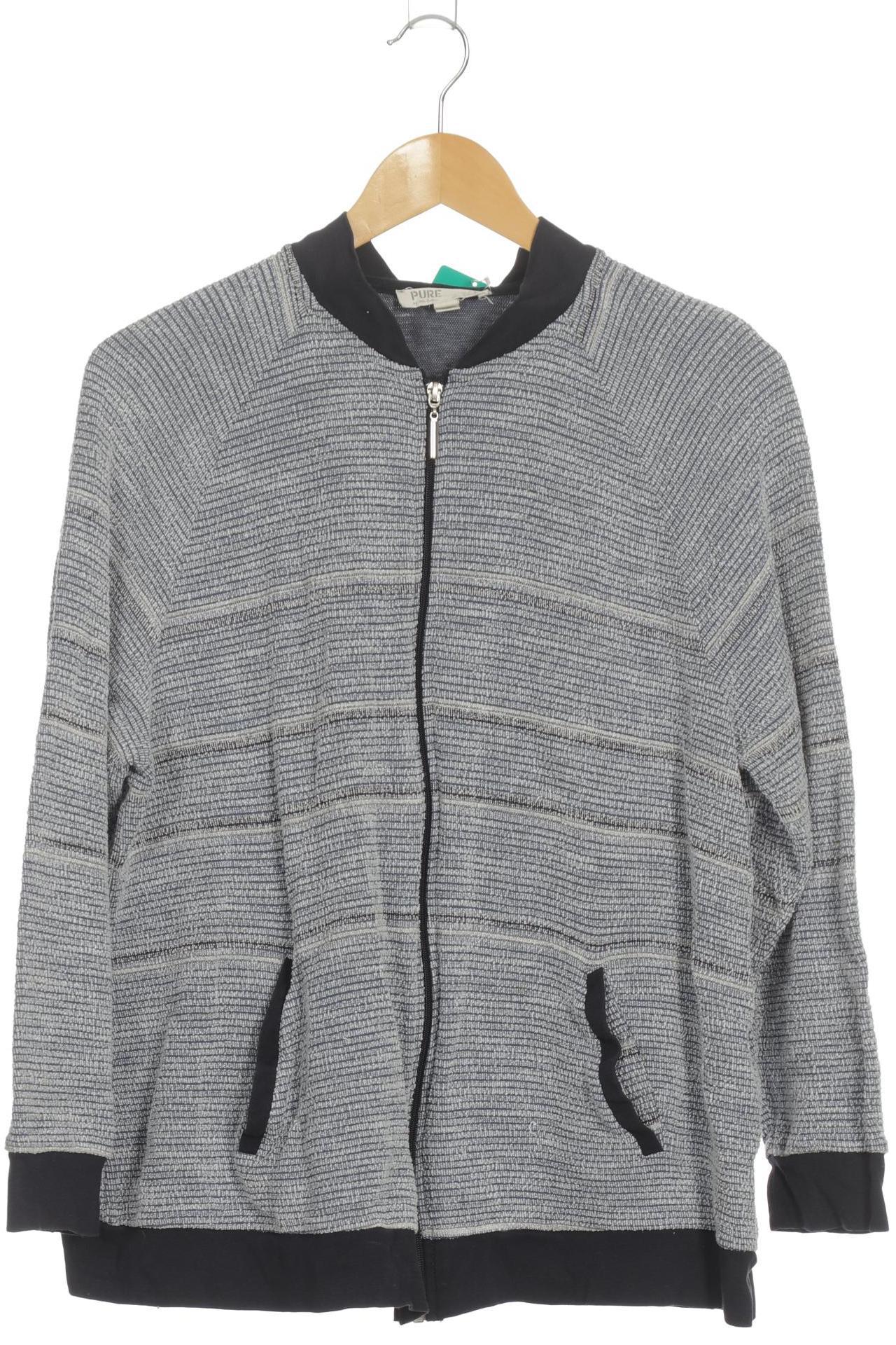 

Pure by Ulla Popken Damen Strickjacke, blau, Gr. 46