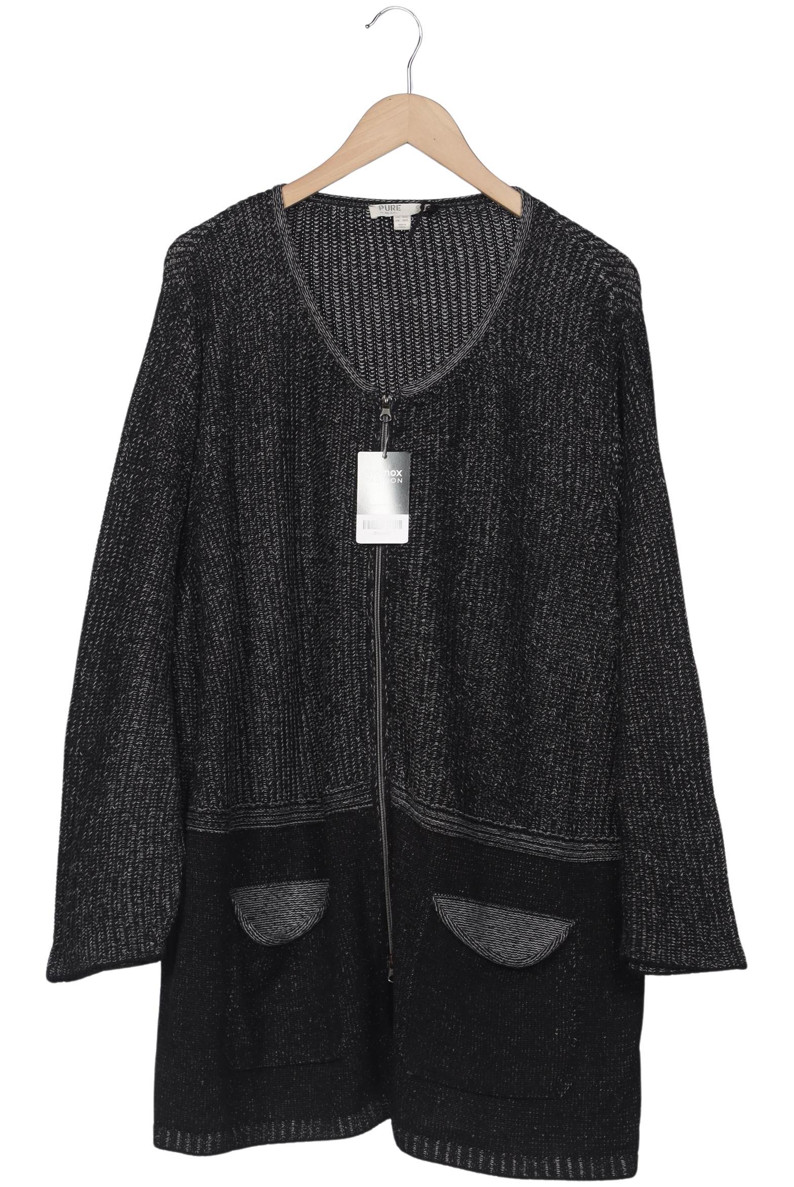 

Pure by Ulla Popken Damen Strickjacke, grau, Gr. 50