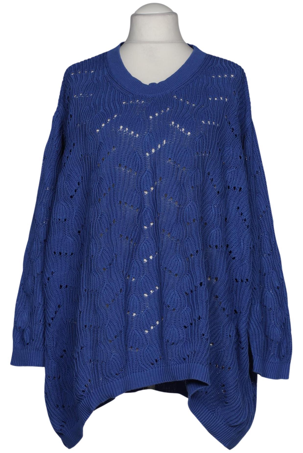 

Pure by Ulla Popken Damen Pullover, blau, Gr. 58