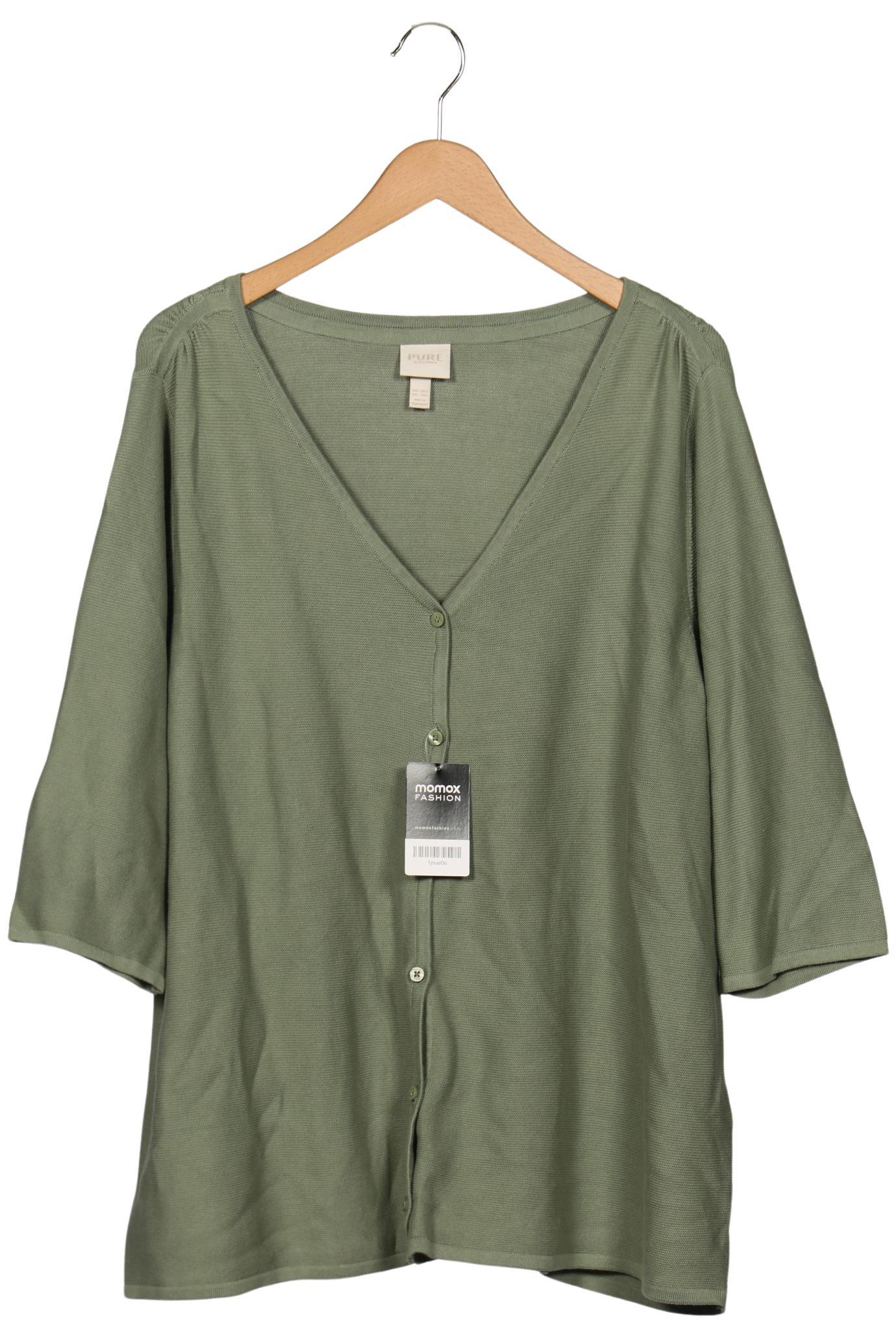 

Pure by Ulla Popken Damen Strickjacke, grün, Gr. 50