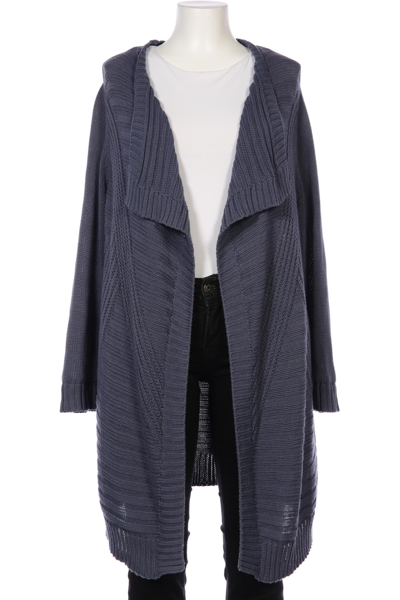 

Pure by Ulla Popken Damen Strickjacke, blau, Gr. 46