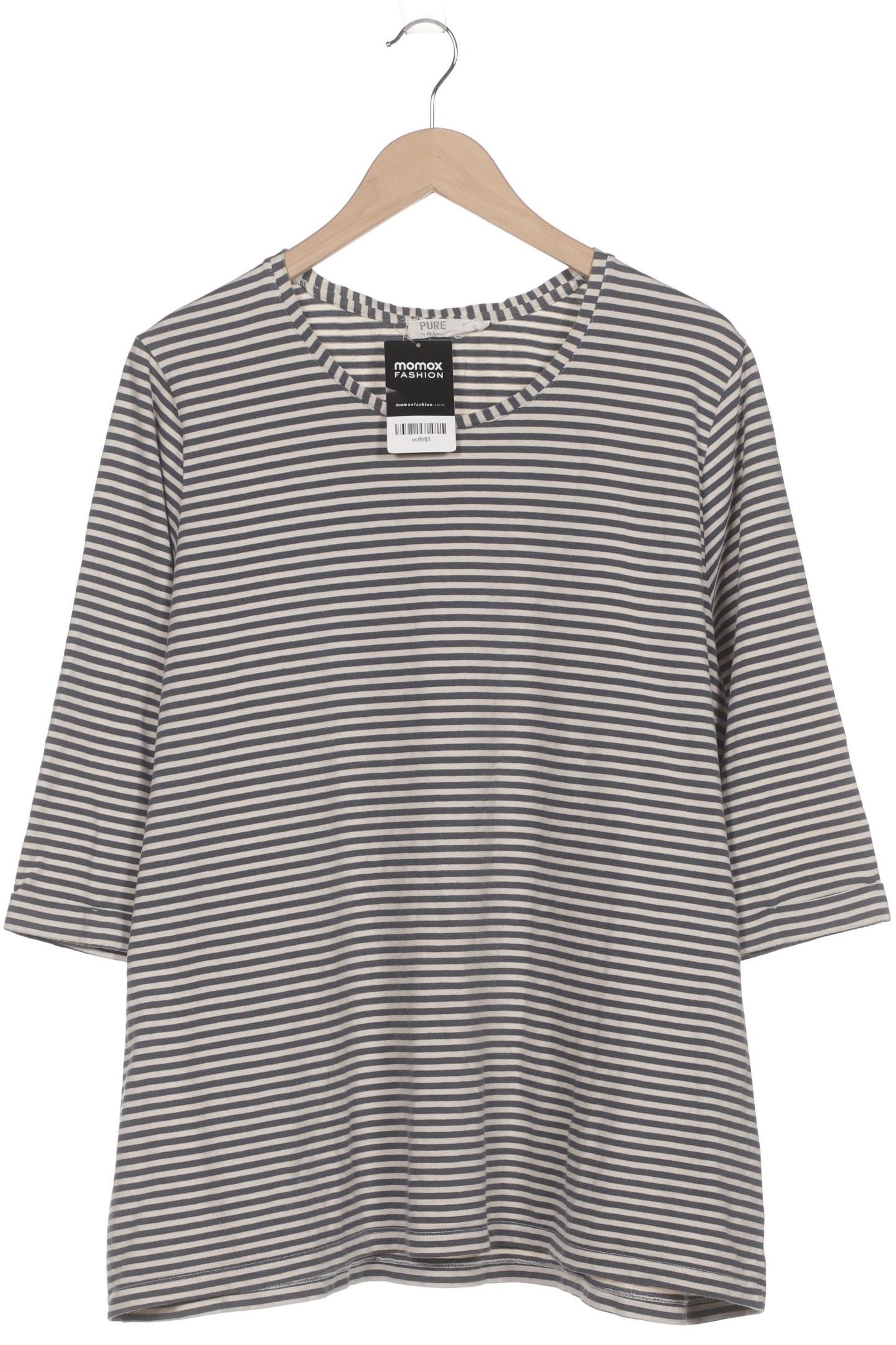 

Pure by Ulla Popken Damen Langarmshirt, grau, Gr. 52