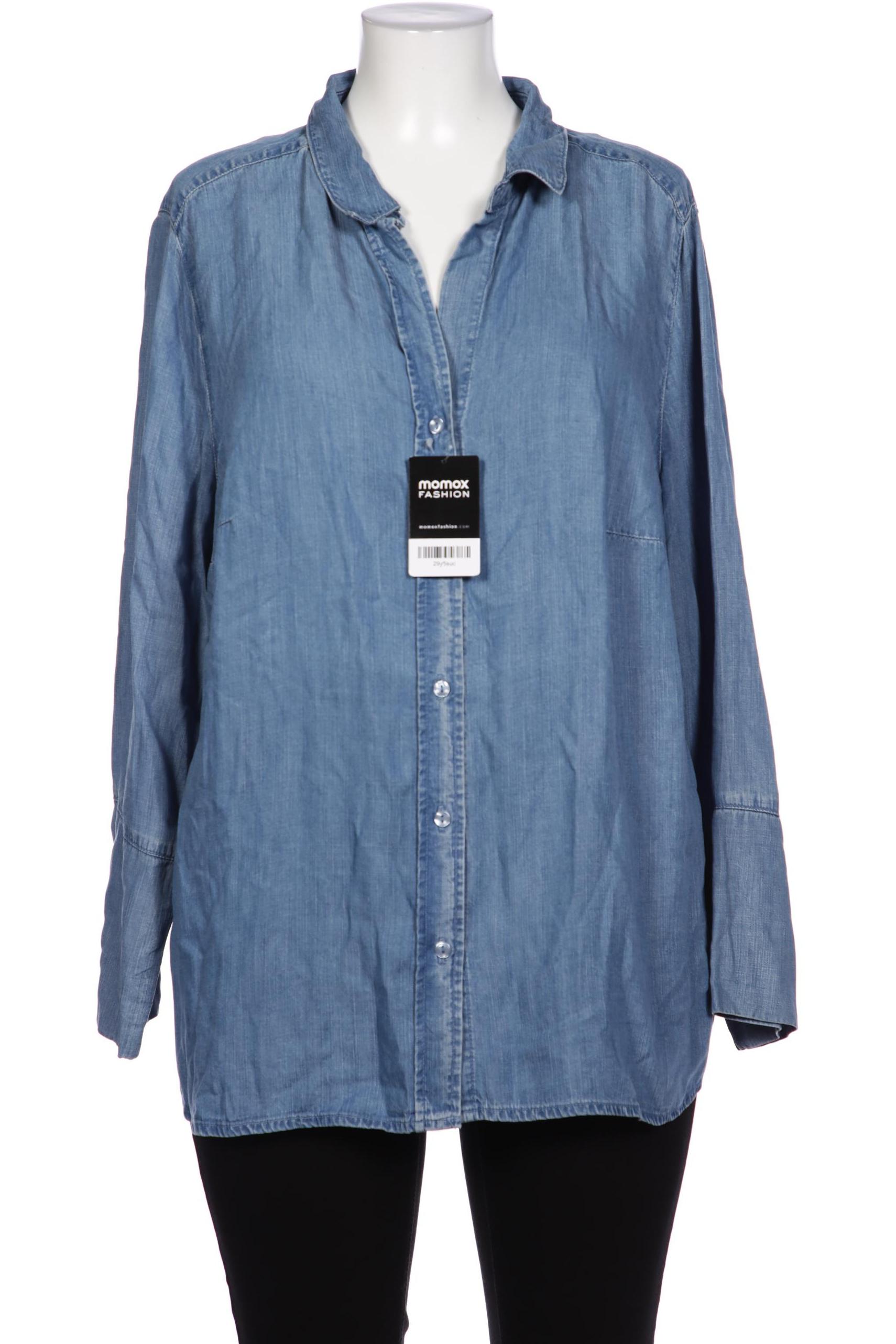 

Pure by Ulla Popken Damen Bluse, blau, Gr. 48