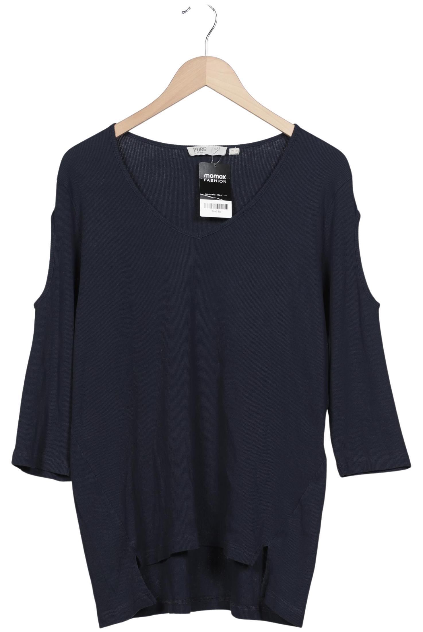 

Pure by Ulla Popken Damen Langarmshirt, marineblau, Gr. 42