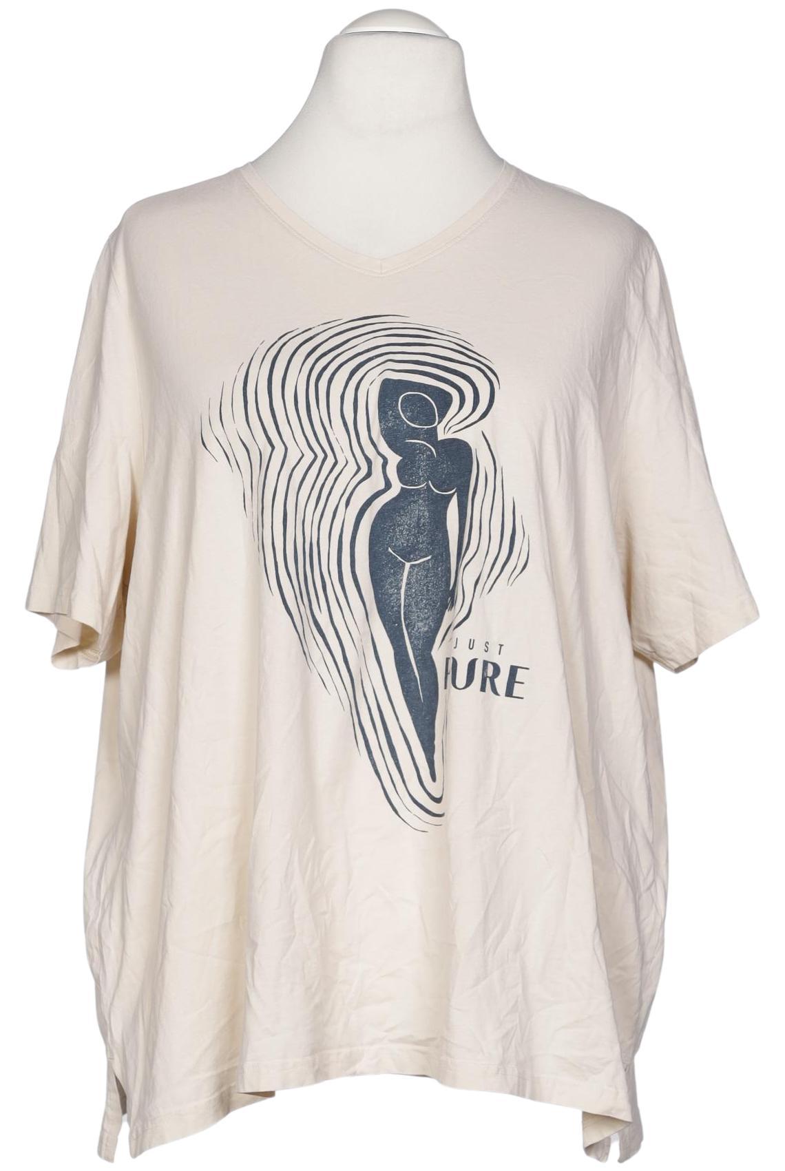 

Pure by Ulla Popken Damen T-Shirt, beige, Gr. 54