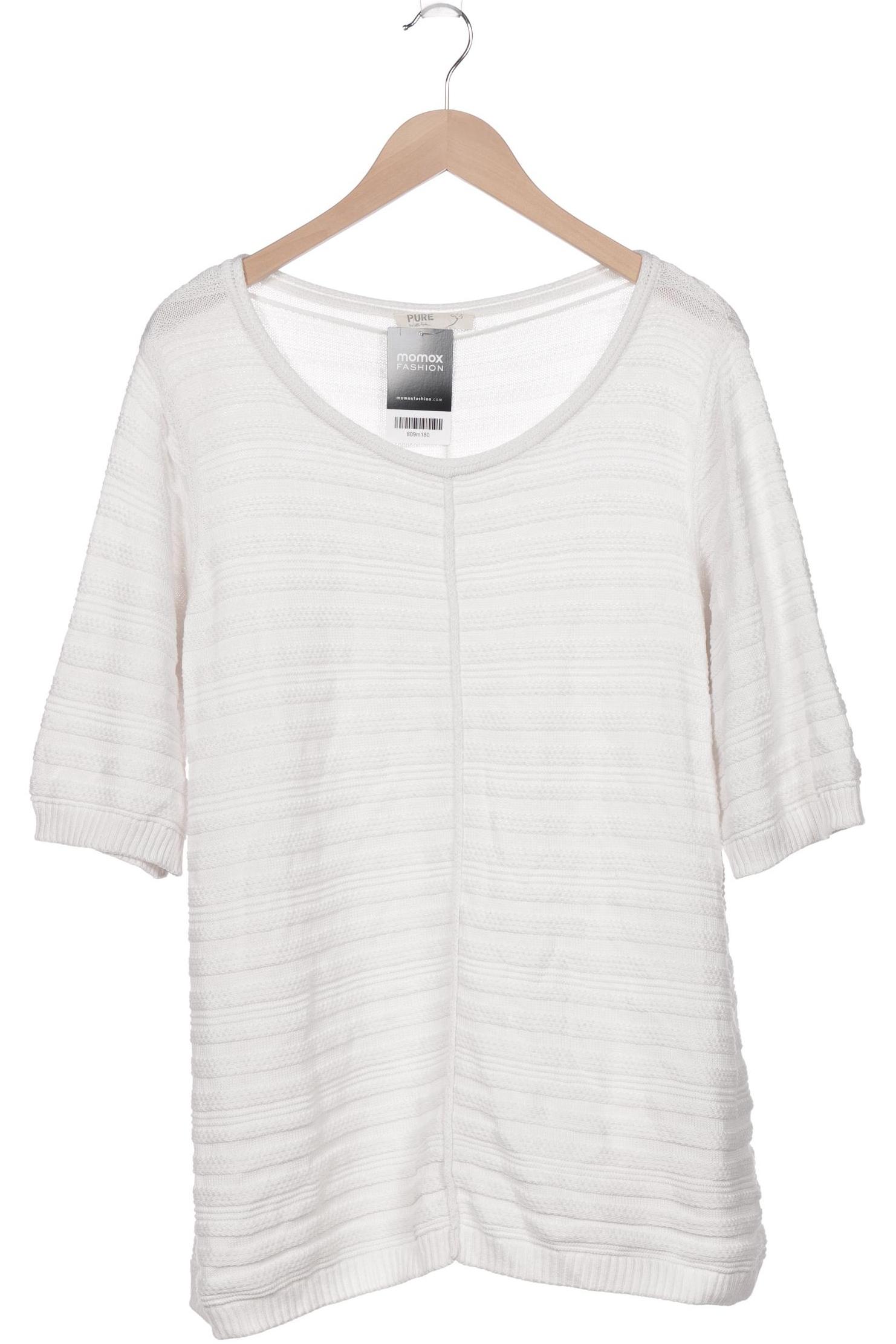 

Pure by Ulla Popken Damen Pullover, weiß, Gr. 46