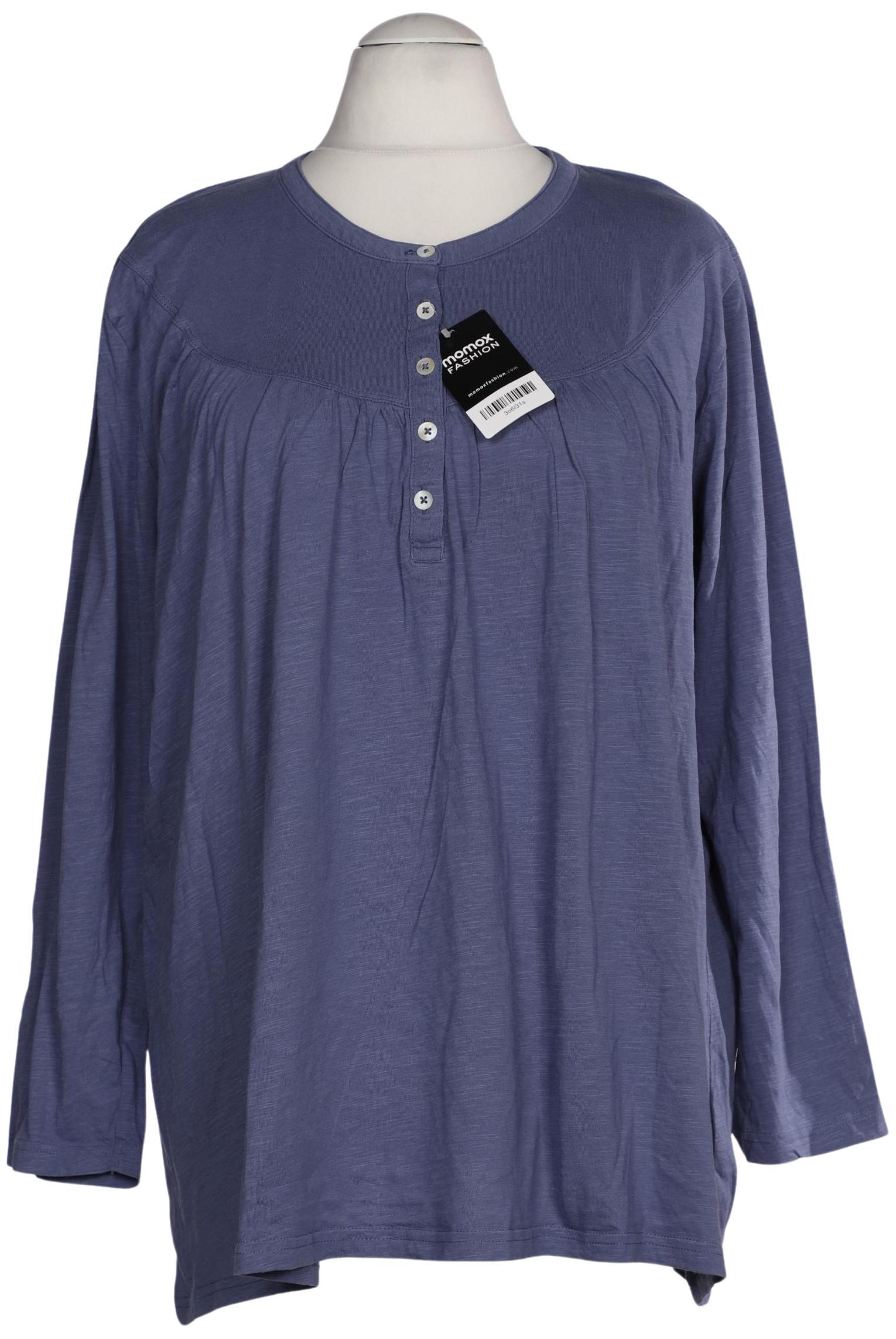 

Pure by Ulla Popken Damen Langarmshirt, blau, Gr. 54