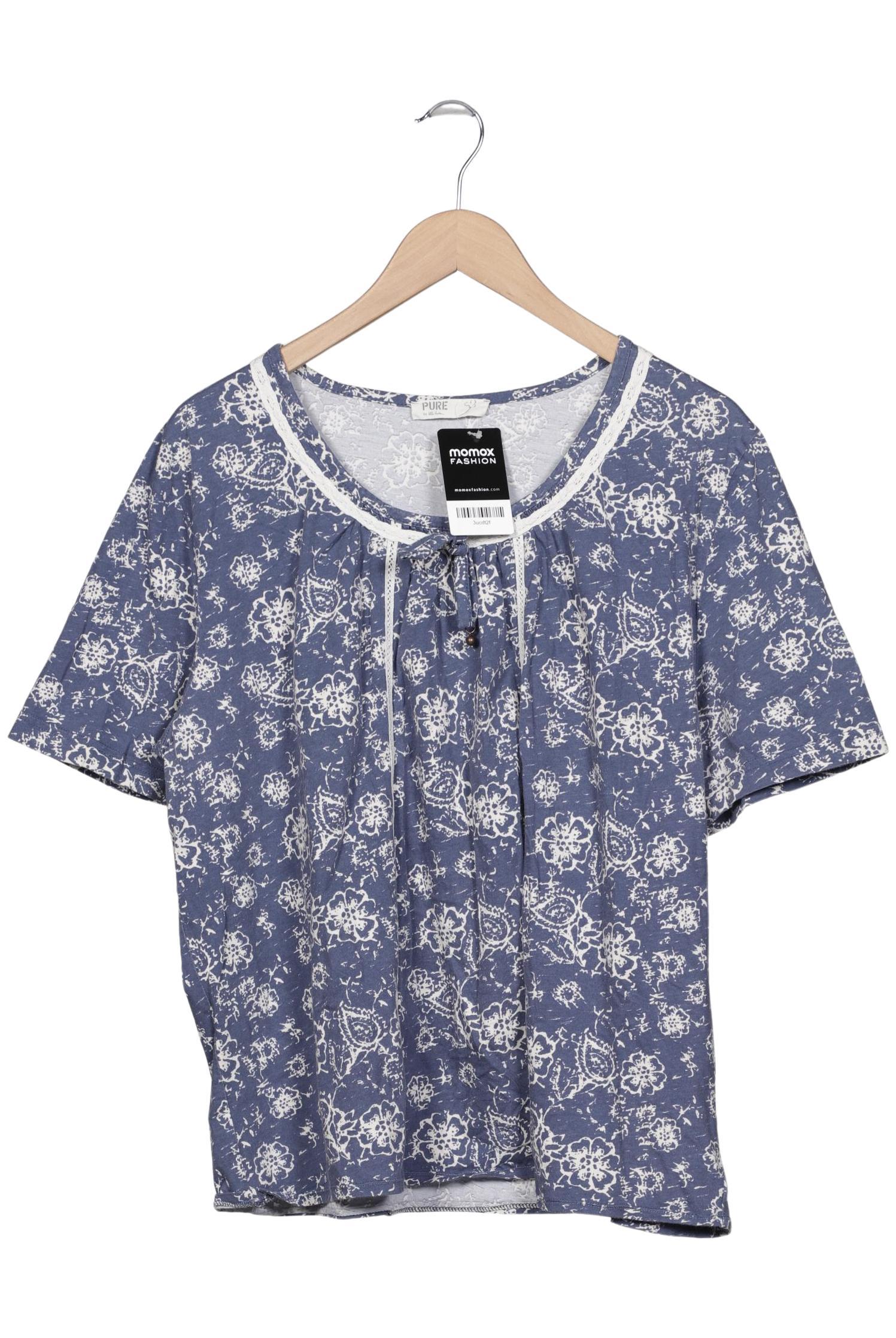 

Pure by Ulla Popken Damen T-Shirt, blau, Gr. 48