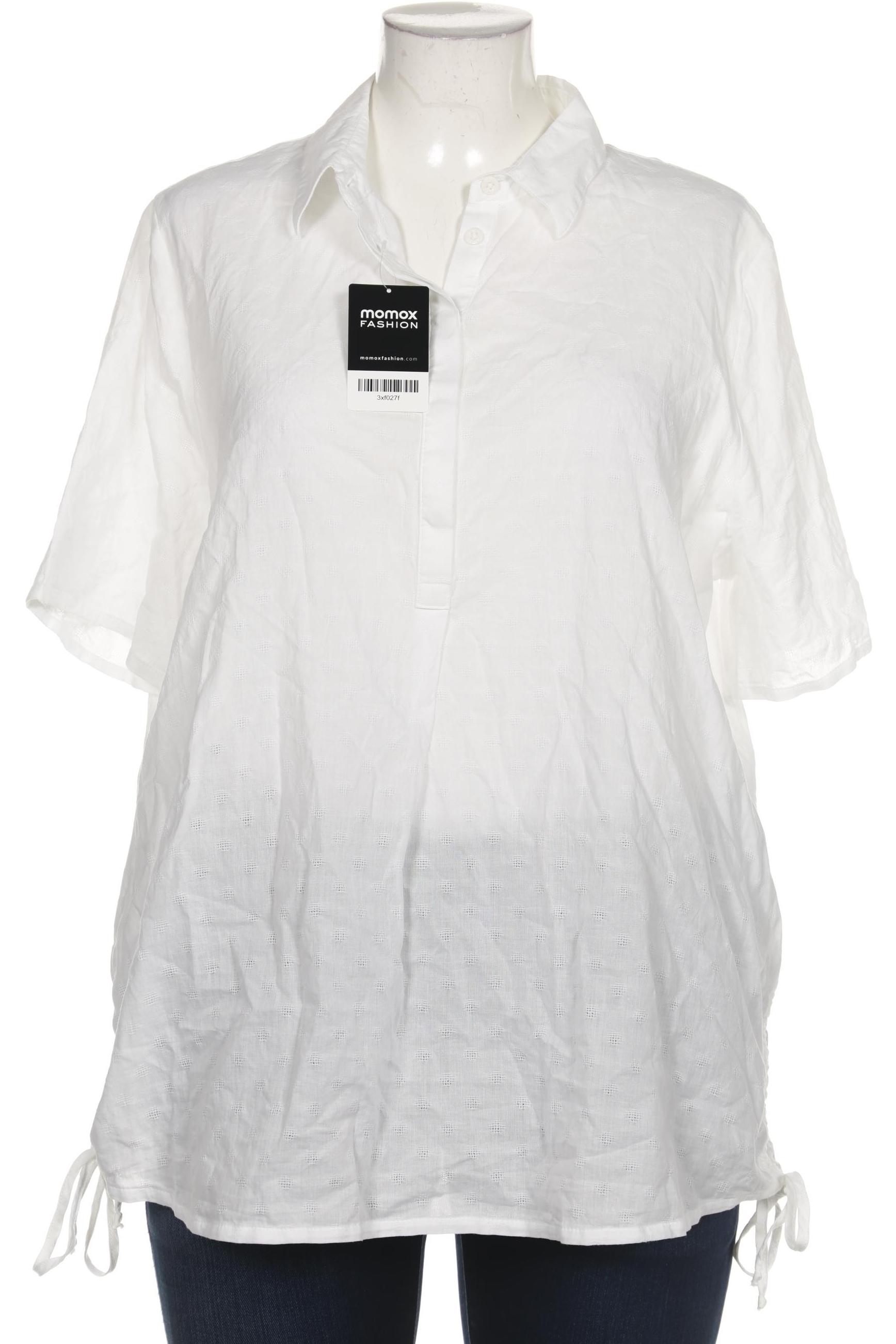 

Pure by Ulla Popken Damen Bluse, weiß, Gr. 46