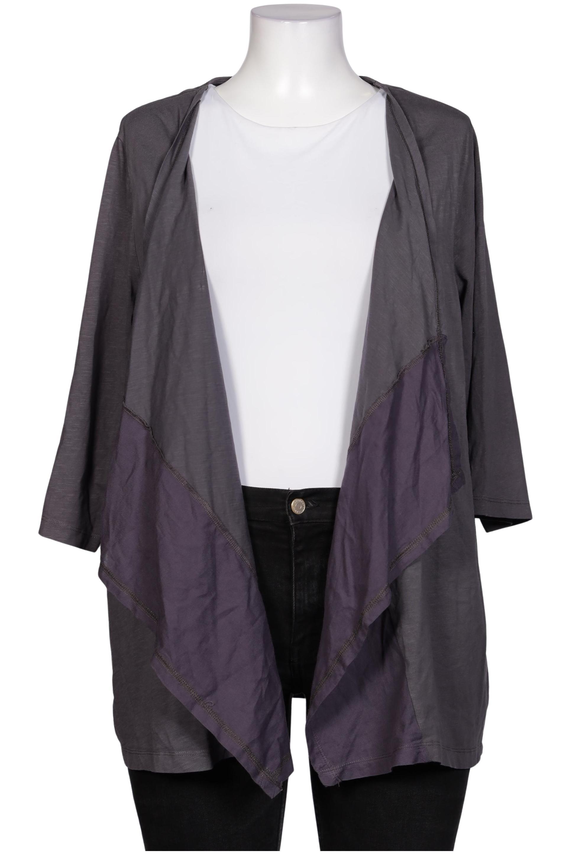 

Pure by Ulla Popken Damen Strickjacke, grau, Gr. 46